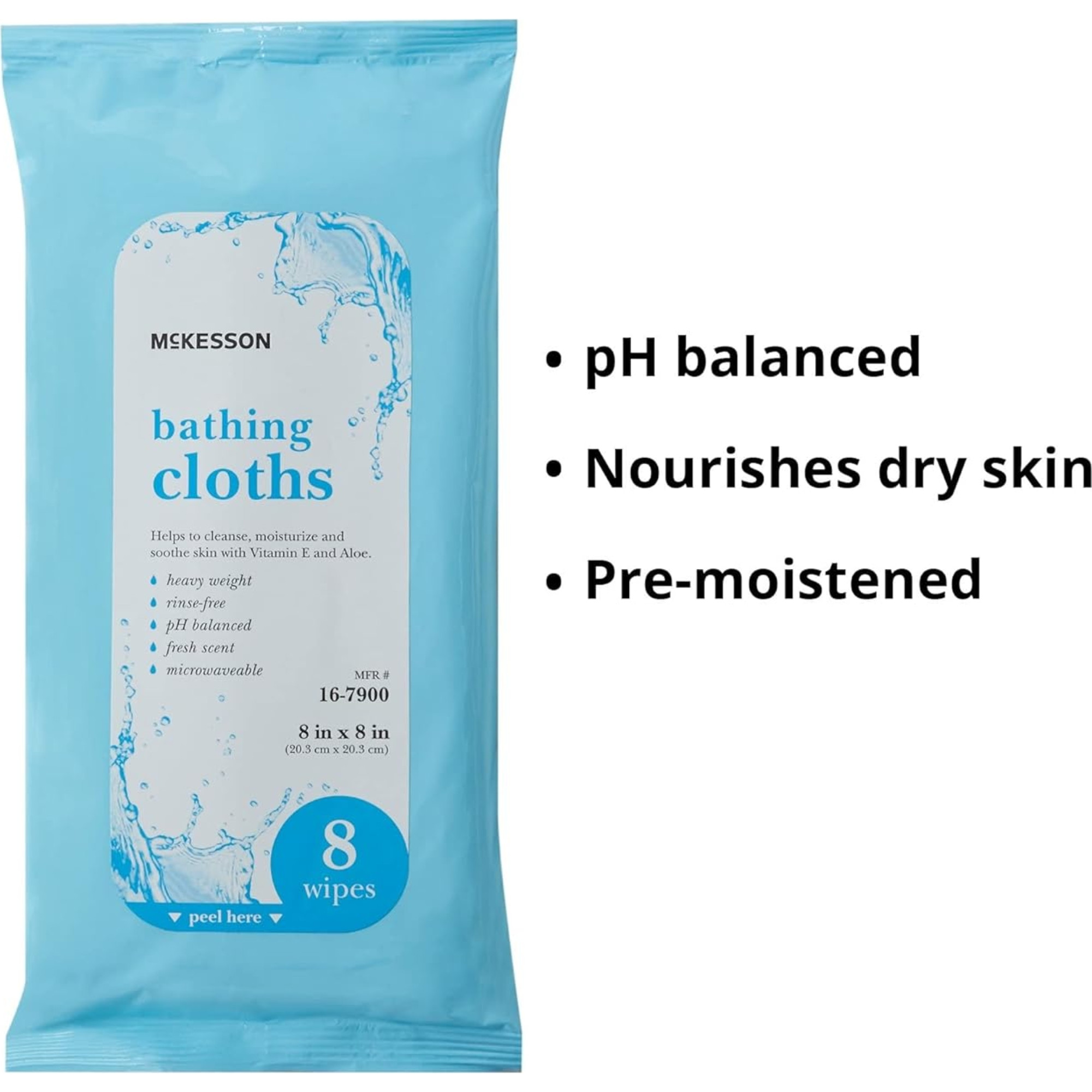 McKesson Rinse-Free Bathing Cloths