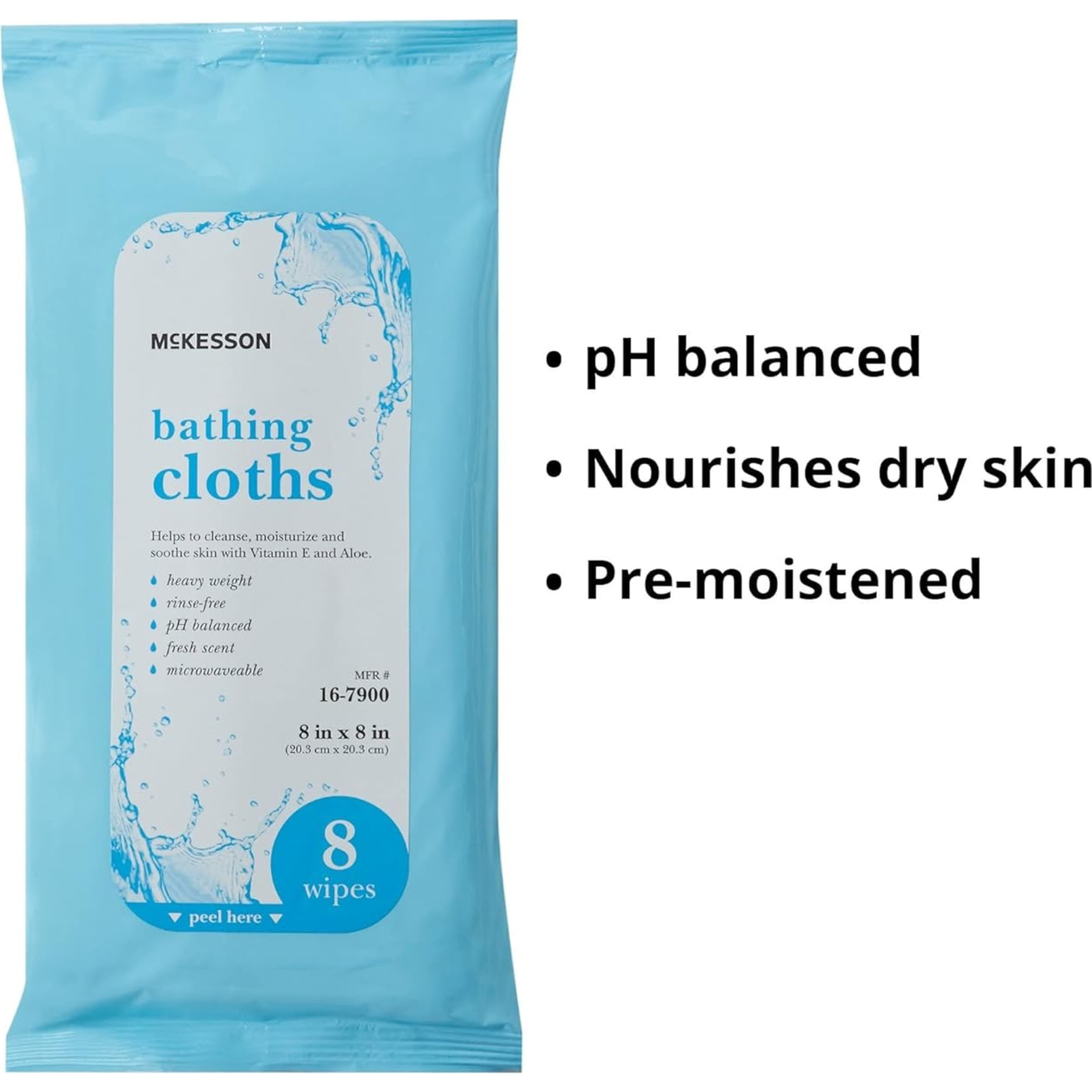 McKesson Rinse-Free Bathing Cloths