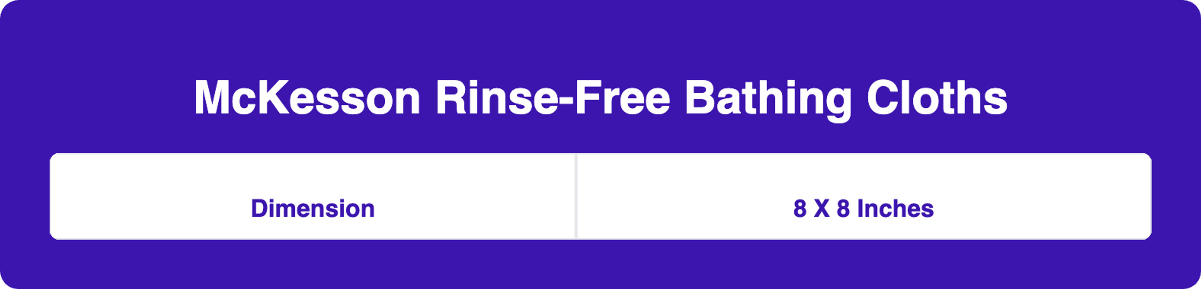 McKesson Rinse-Free Bathing Cloths