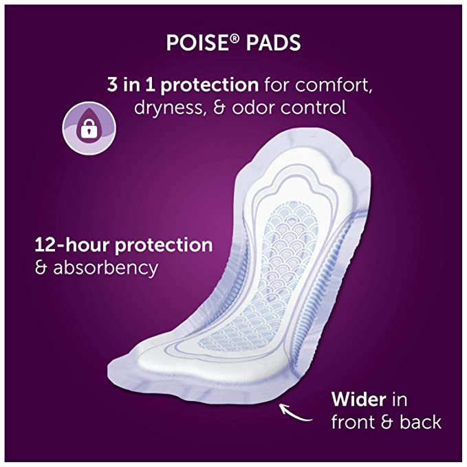 Poise Bladder Control Pad, Maximum