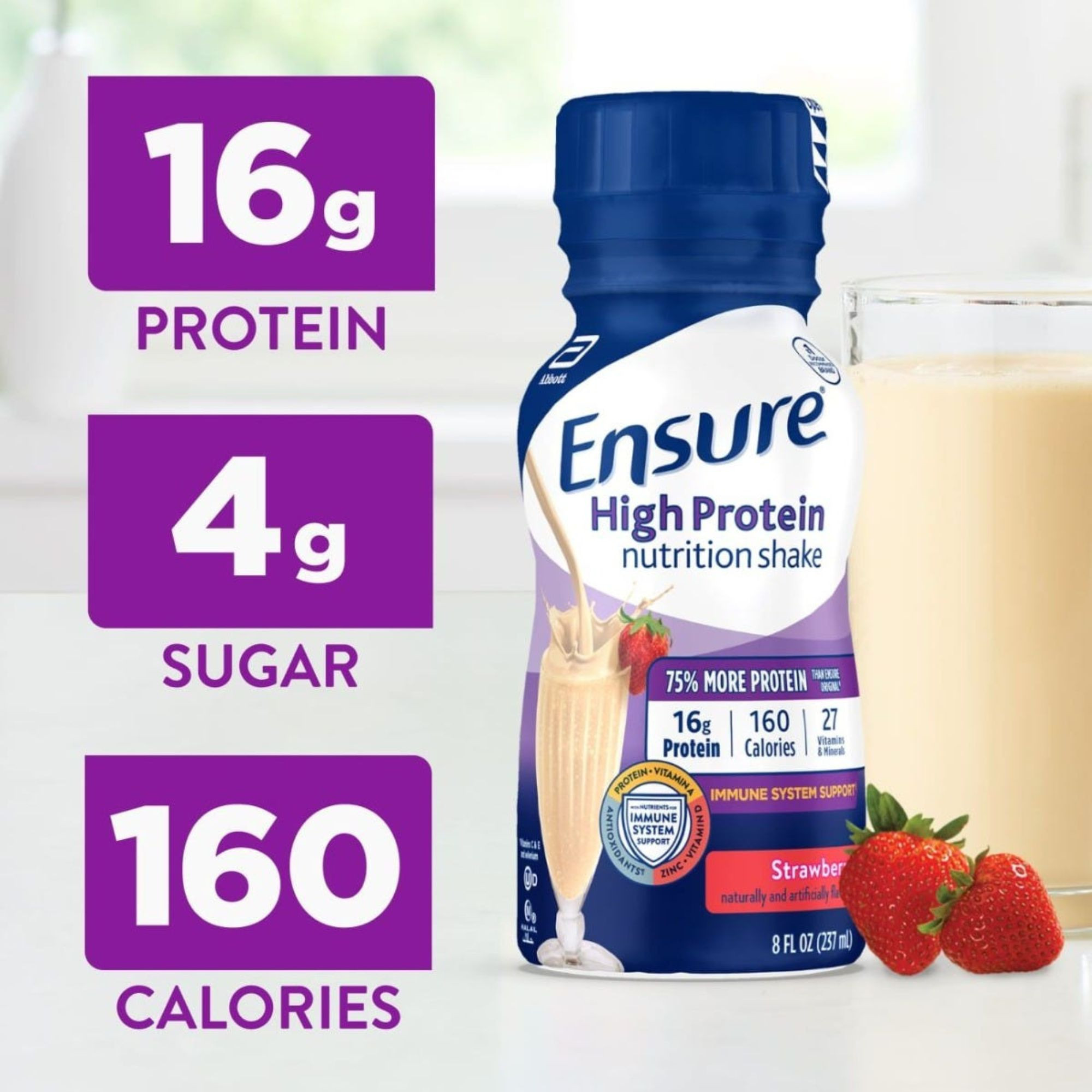 Ensure High Protein Nutritional Shake, Bottle
