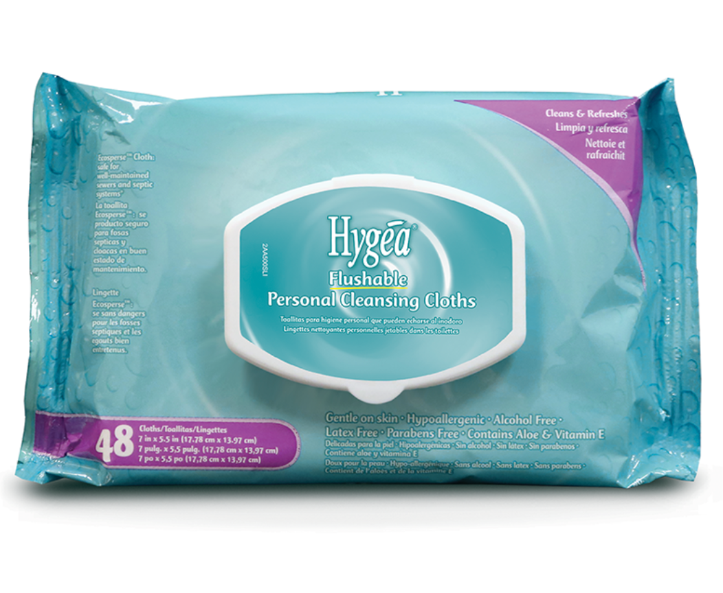 Hygea Flushable Personal Wipes