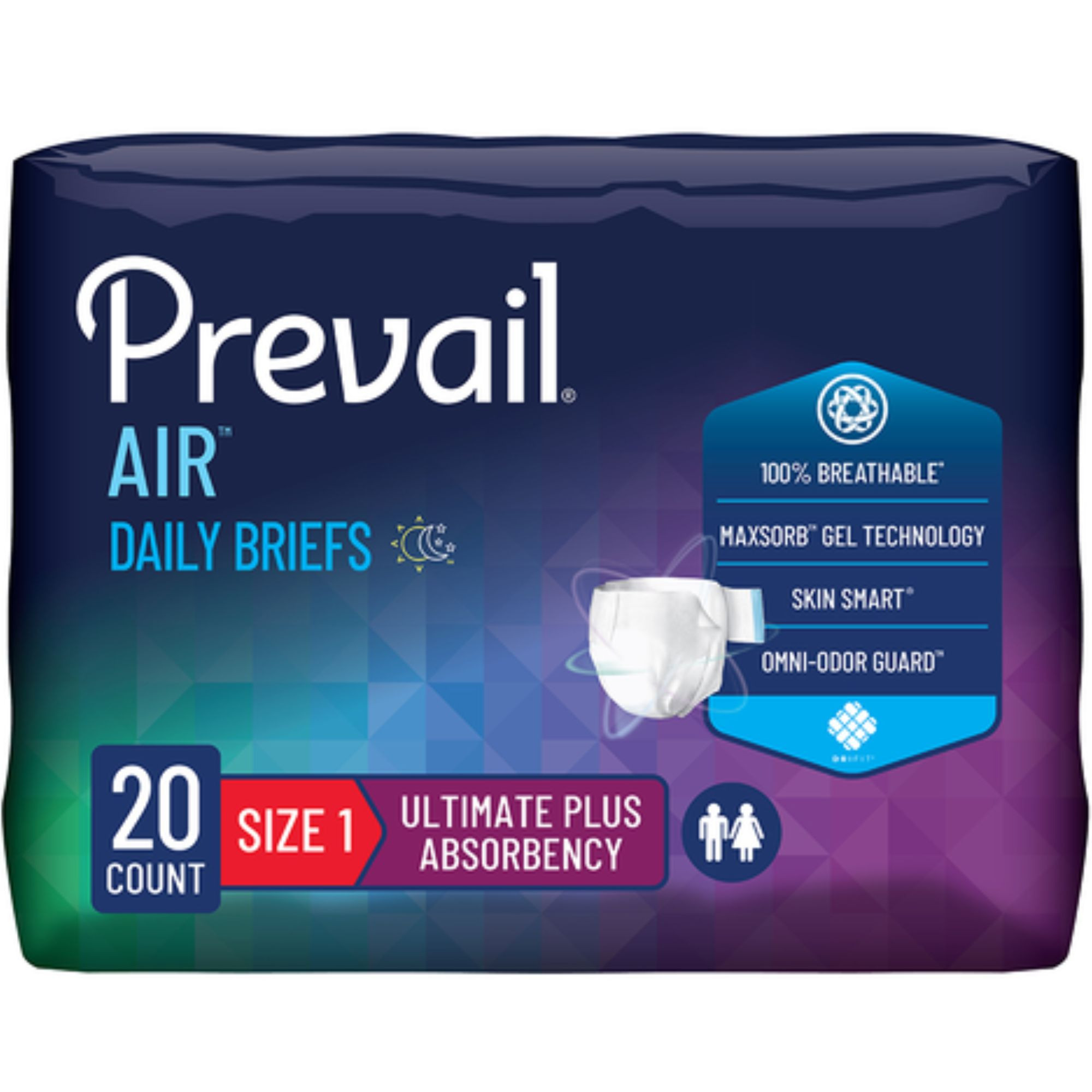 Prevail Air Adult Diapers with Tabs
