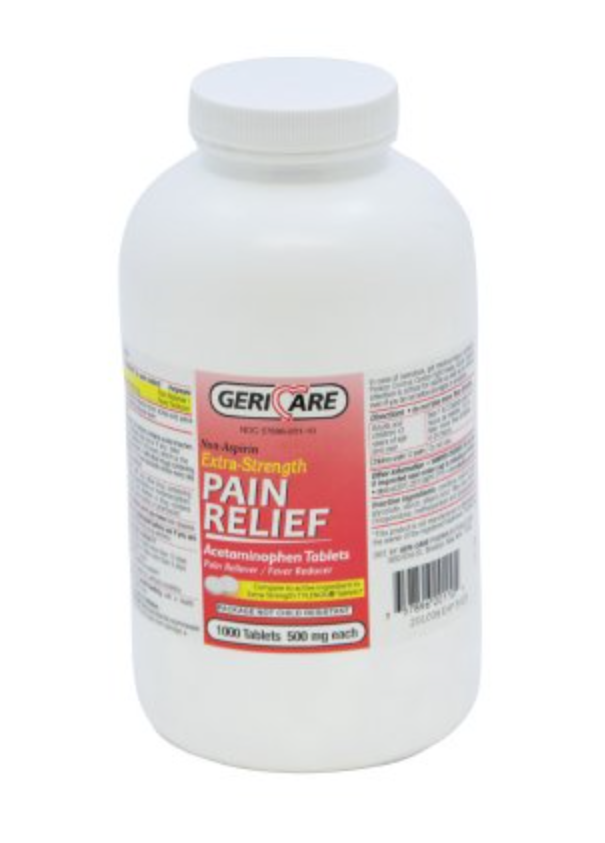 Geri-Care Acetaminophen 1,000 Tablet Pain Relief
