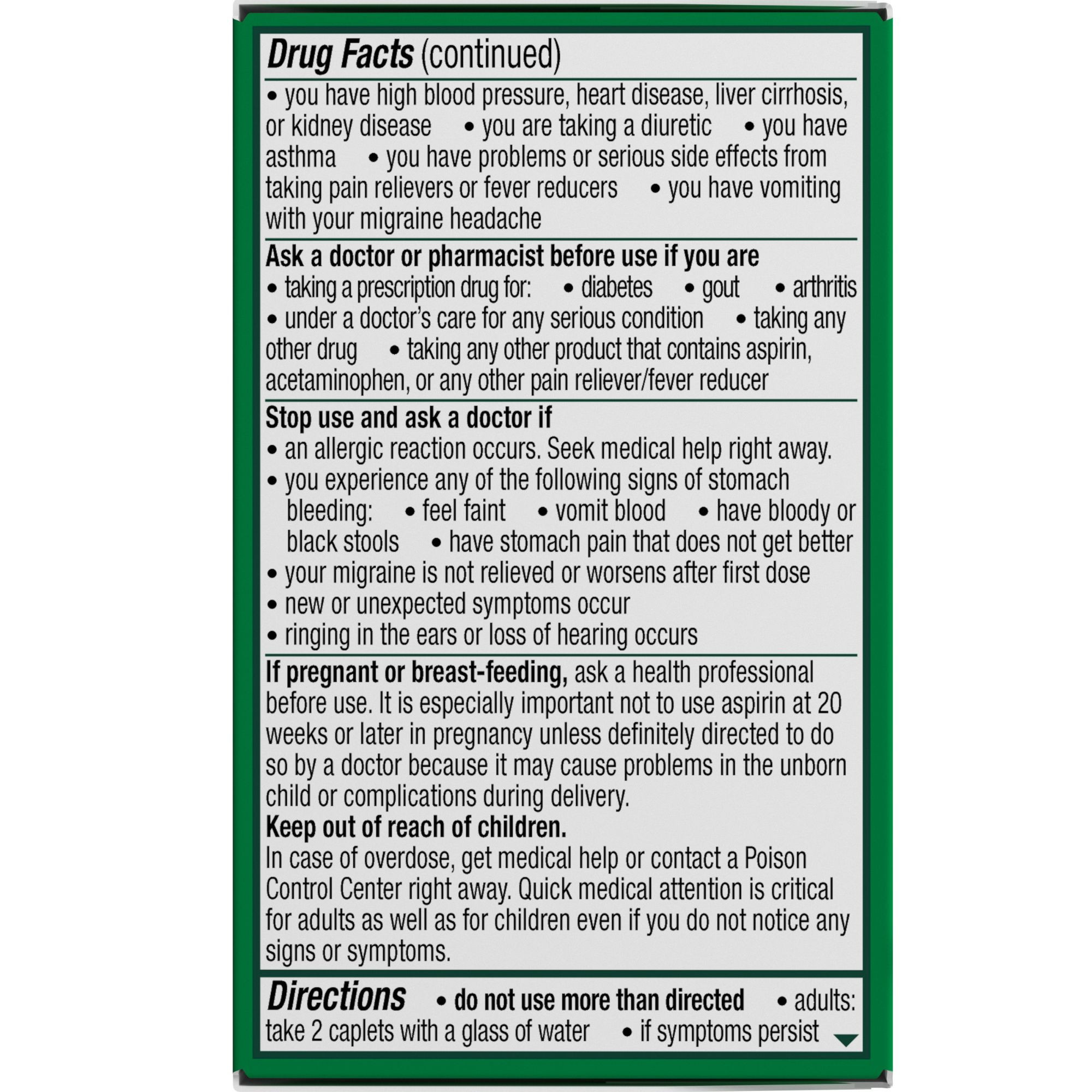 Excedrin Migraine 250 mg