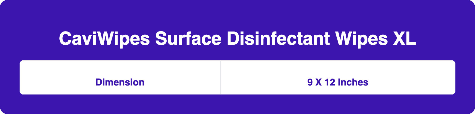 CaviWipes Surface Disinfectant Wipes XL