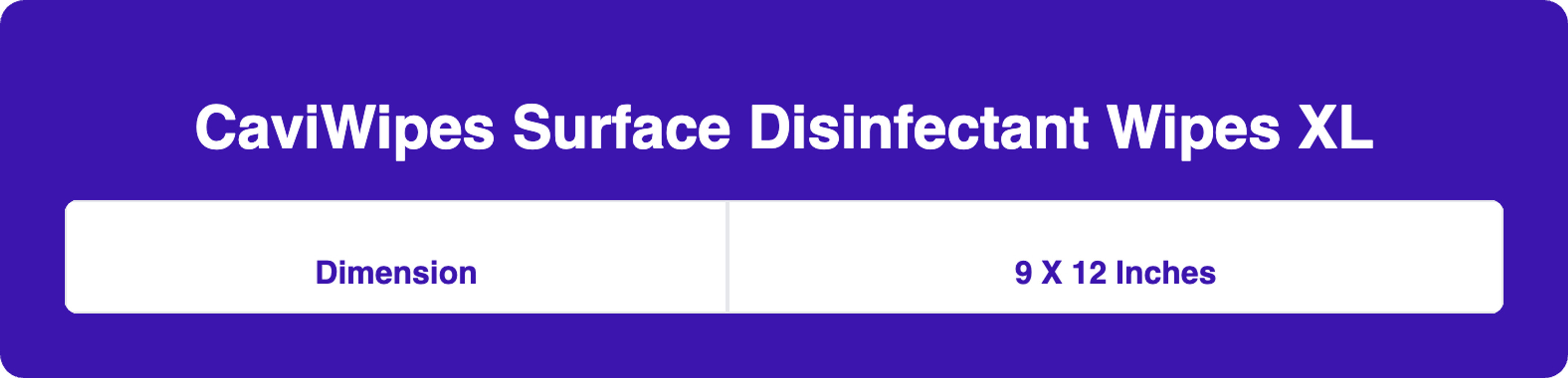 CaviWipes Surface Disinfectant Wipes XL