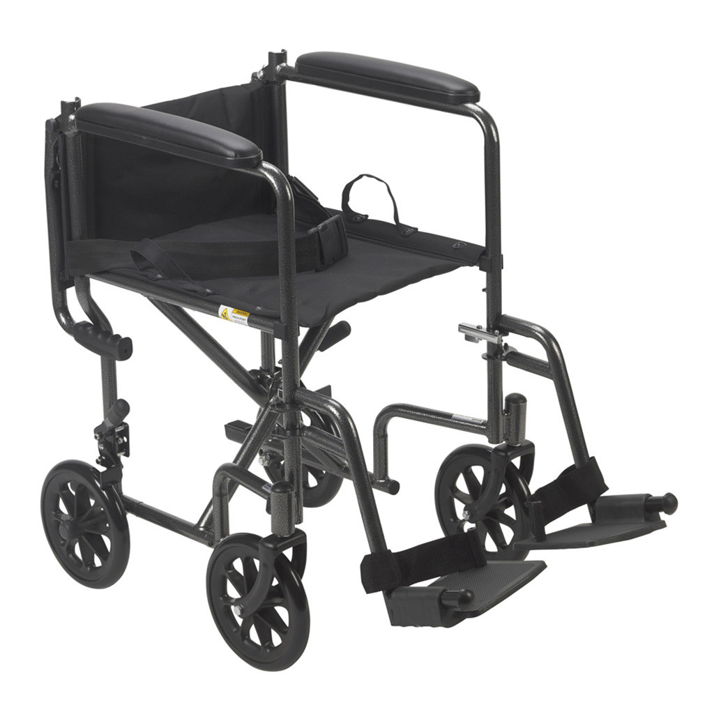 Drive Steel Transport Wheelchair, TR37E-SV-EA1, 1 Chair
