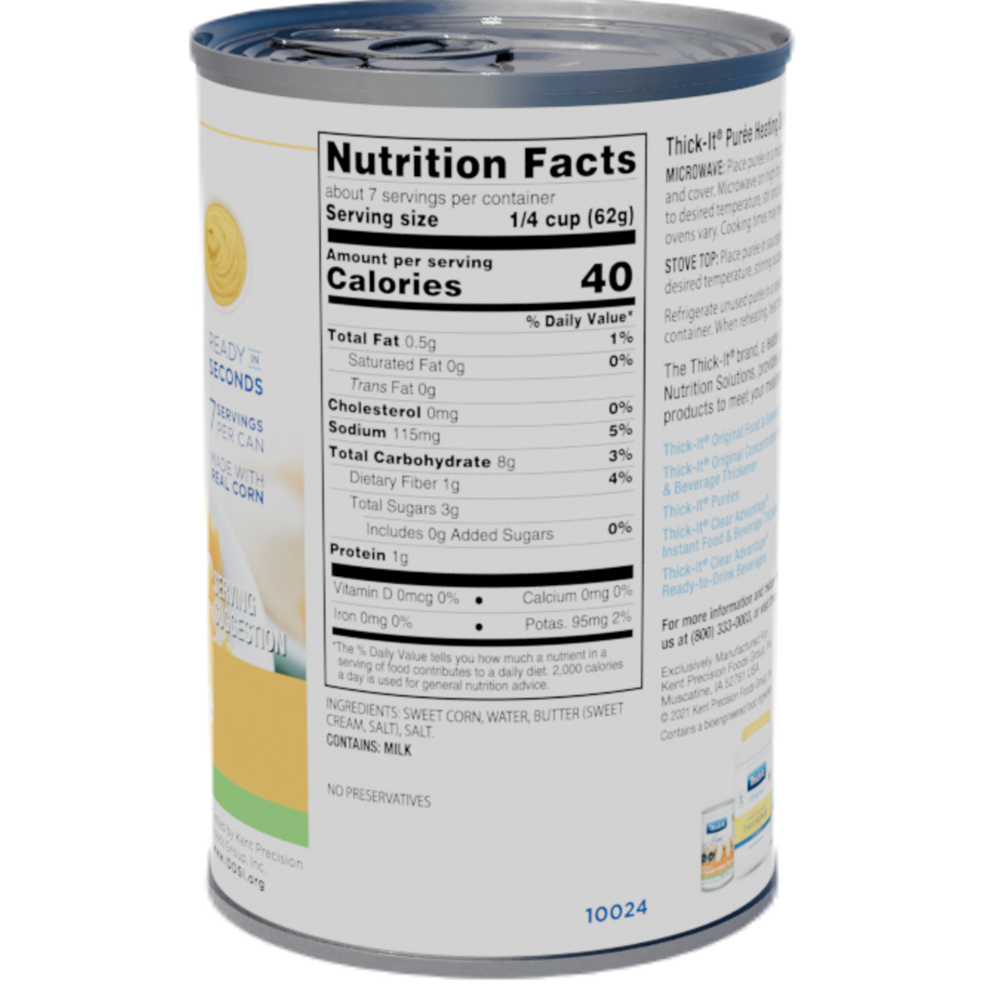 Thick-it Sweet Corn Puree, Can