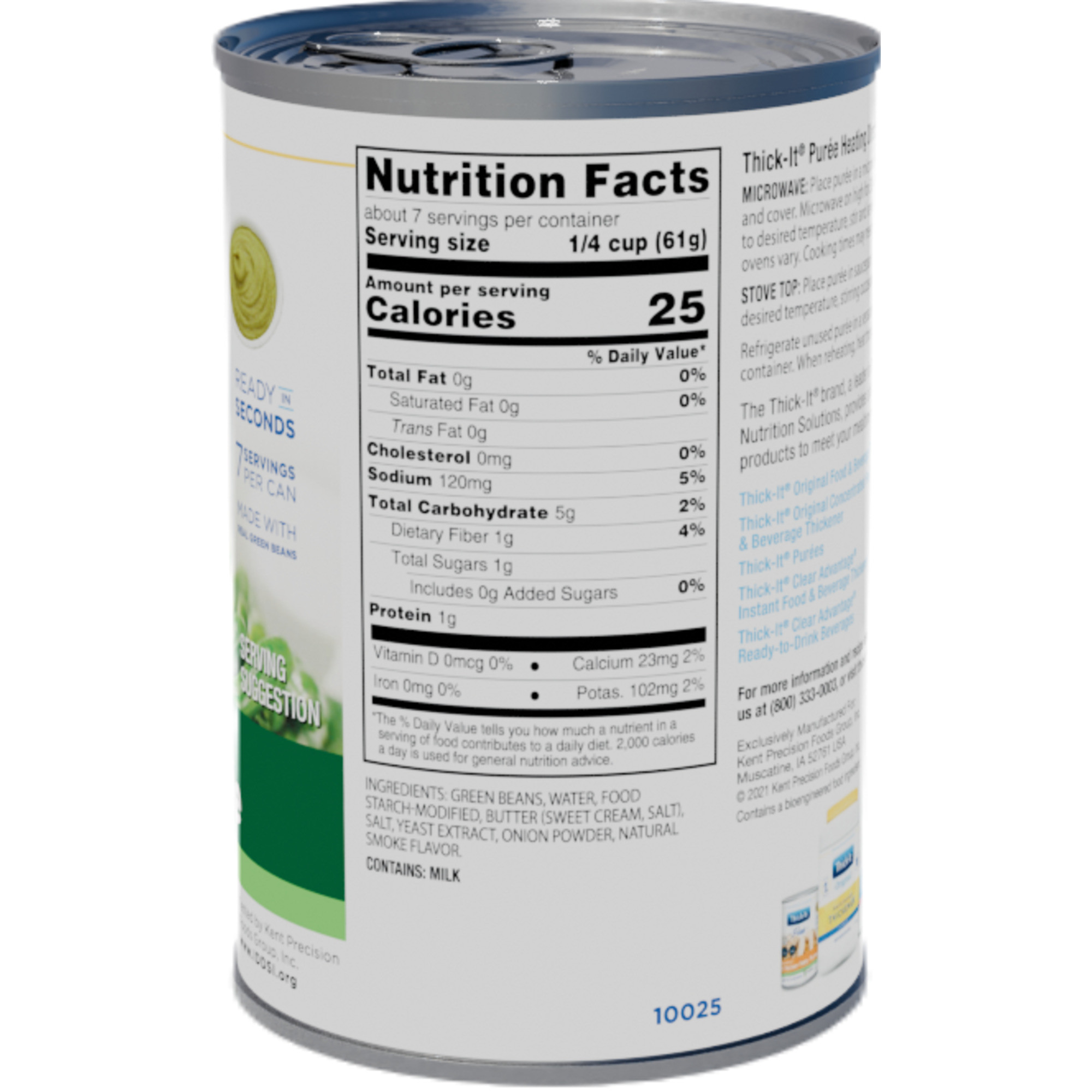 Thick-It Seasoned Green Bean Puree, Can