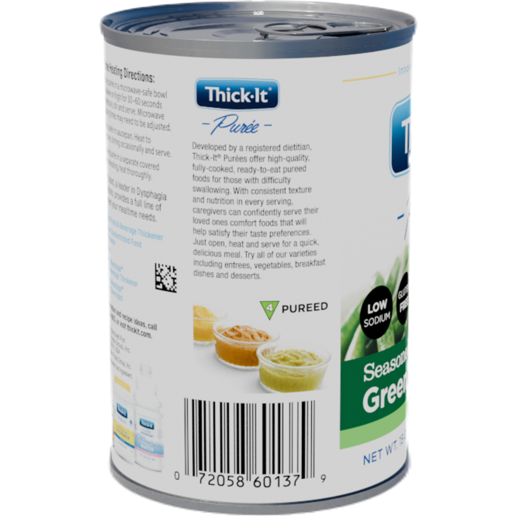 Thick-It Seasoned Green Bean Puree, Can