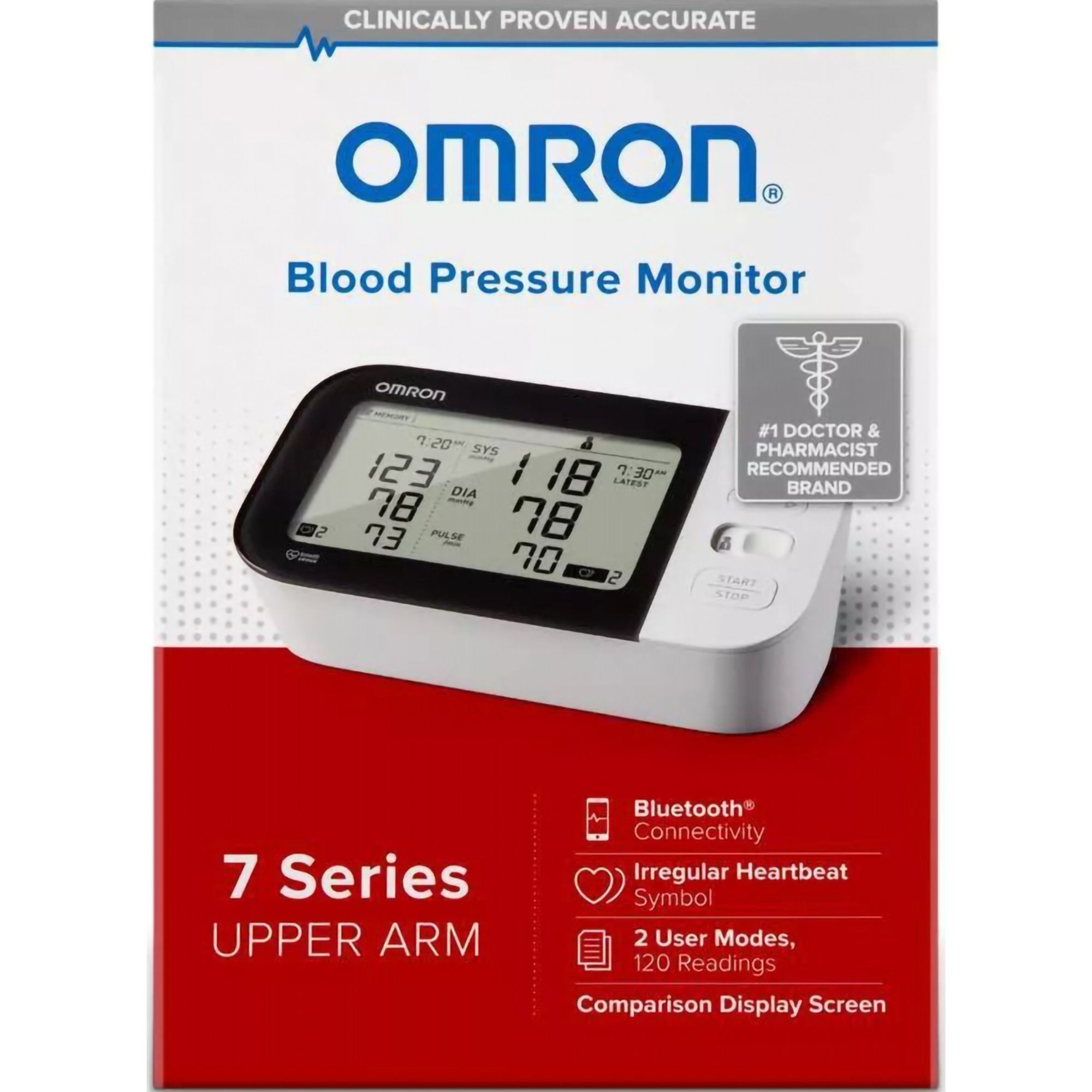 Omron® 7 Series Digital Blood Pressure Monitoring Unit For Home Use Packaging