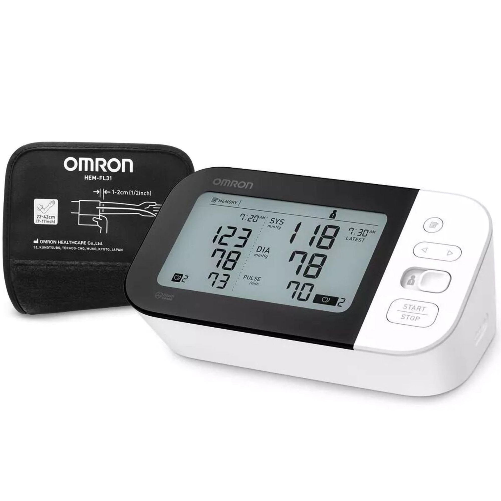 Omron® 7 Series Digital Blood Pressure Monitoring Unit For Home Use Packaging