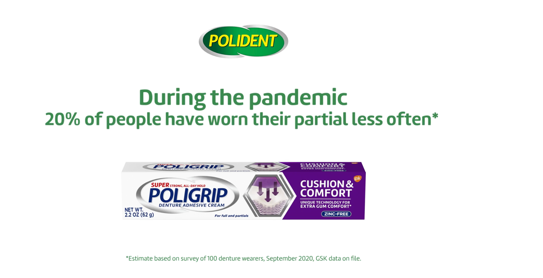 Package of Polident Dentu-Creme Denture Cleaner