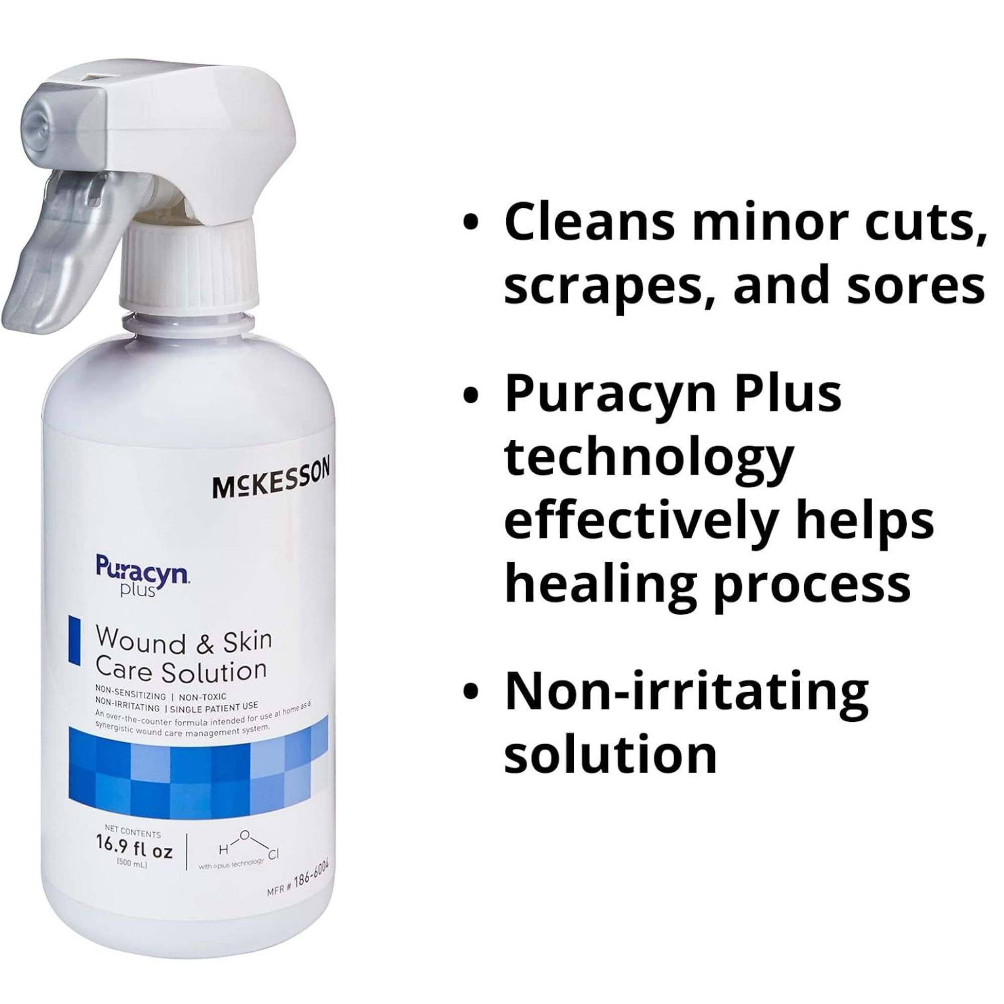 McKesson Puracyn Plus Wound Irrigation Solution, Spray Bottle
