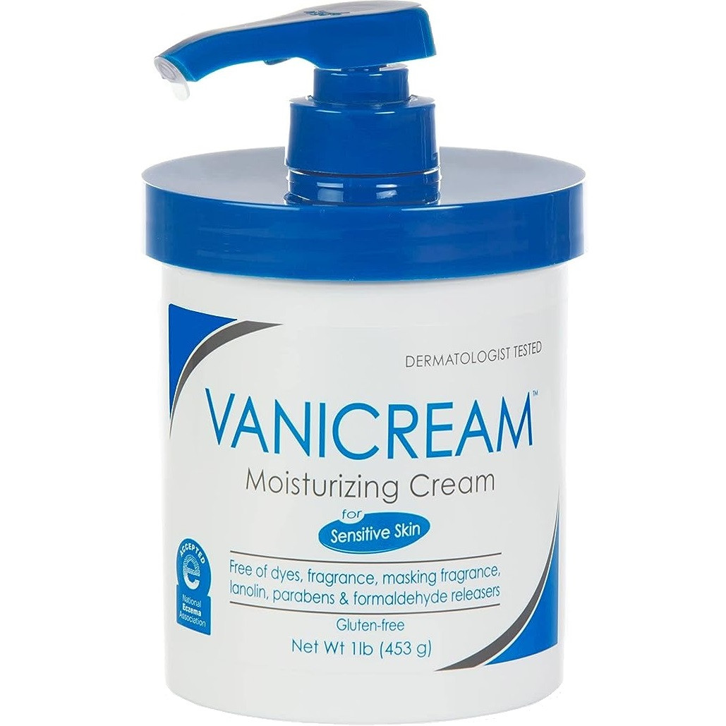 Vanicream Unscented Hand and Body Moisturizer Cream, Pump Bottle