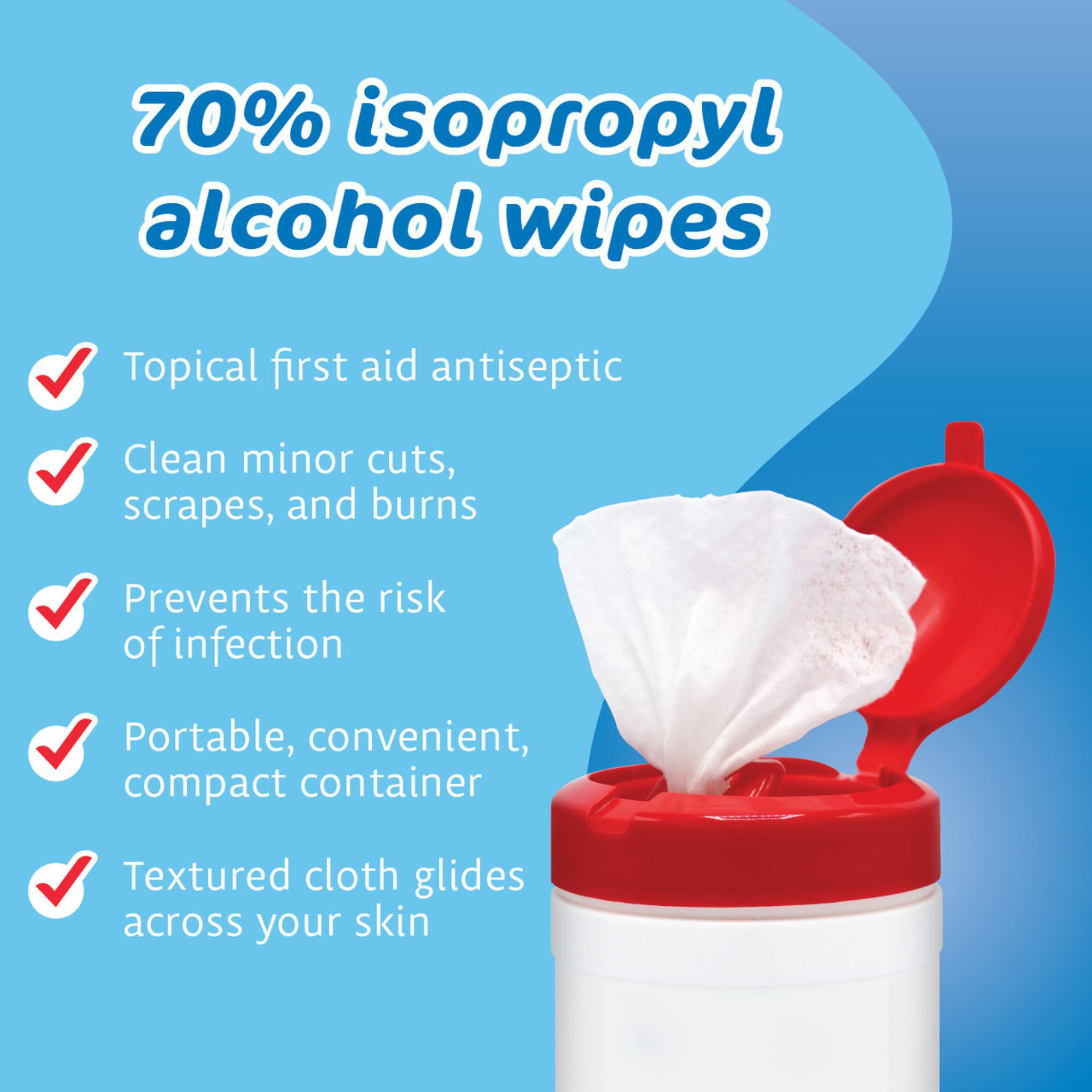 Back of Pharma-C-Wipes Towelette Antiseptic Skin Wipe Canister