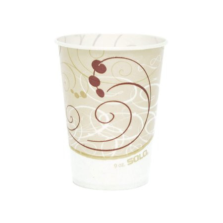Solo Disposable Paper Drinking Cup, Symphony Print, R7N-J8000, 7 oz - Case of 2000