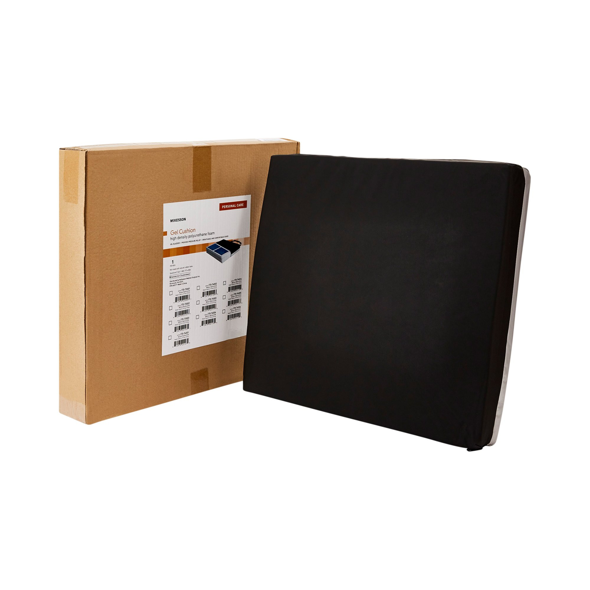 McKesson Foam/Gel Seat Cushion, 170-74014, 20 in W x 18 in D x 3 in H - Case of 4