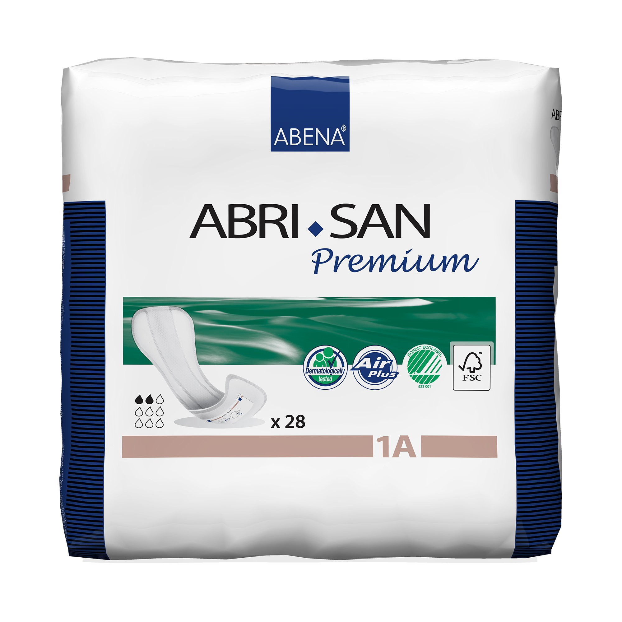 Abri-San Premium Adult Disposable Bladder Control Pad, Light , 9254, Level 1A 11 in - Case of 336
