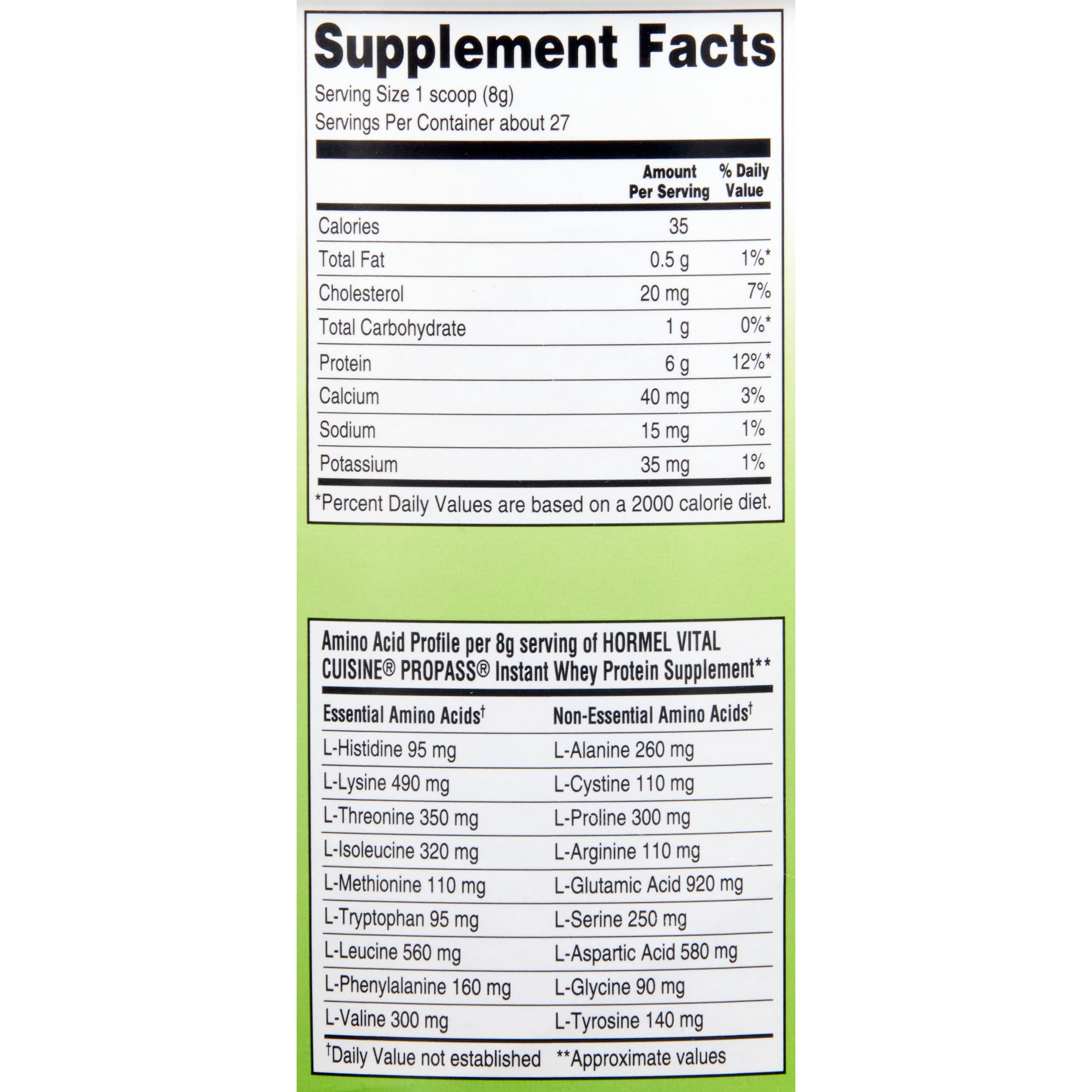 Vital Cuisine ProPass Oral Protein Supplement Whey Protein, Unflavored Powder, 7.5 oz., Can