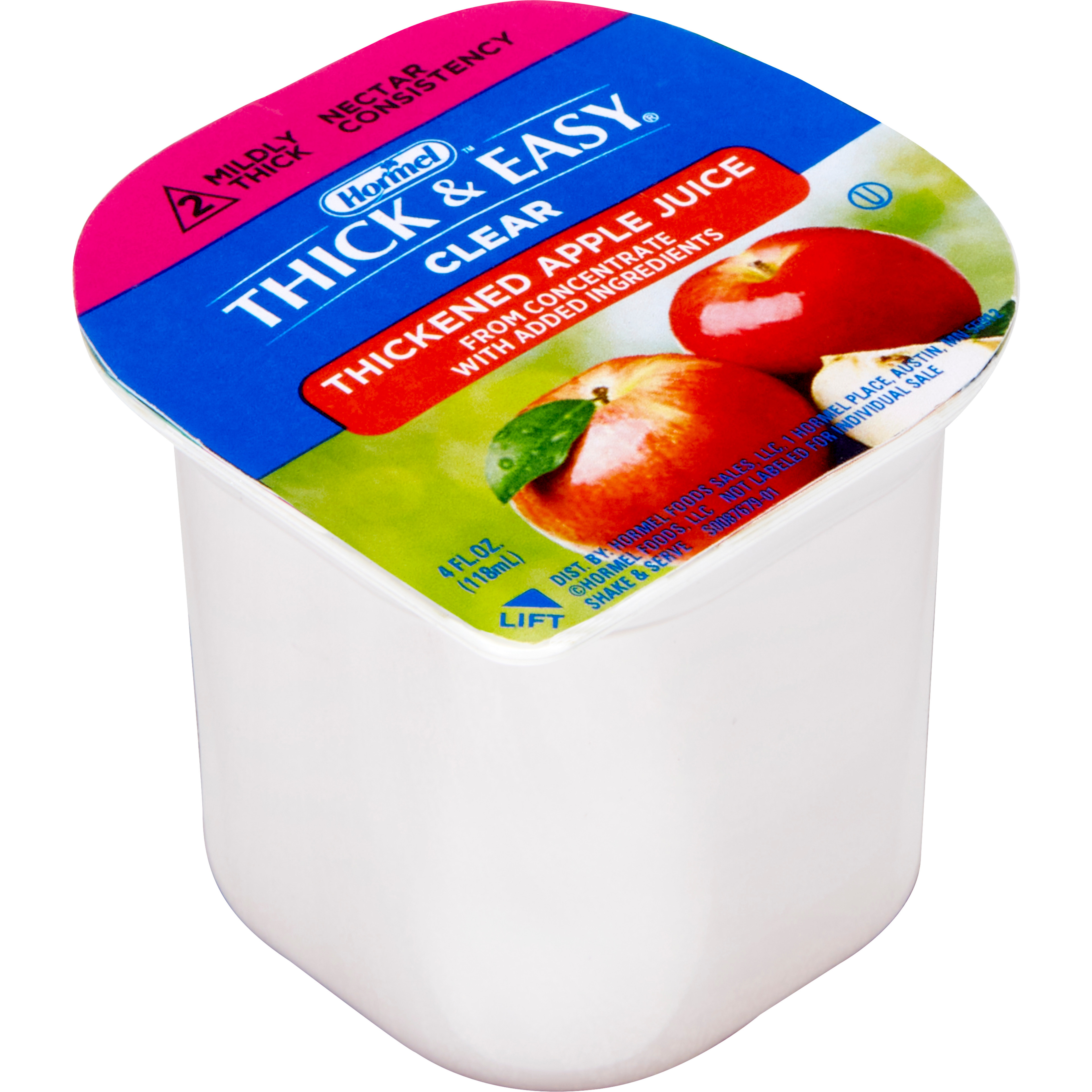 Thick & Easy Clear Thickened Beverage, Nectar Consistency, 2 Mildly Thick, Apple Juice