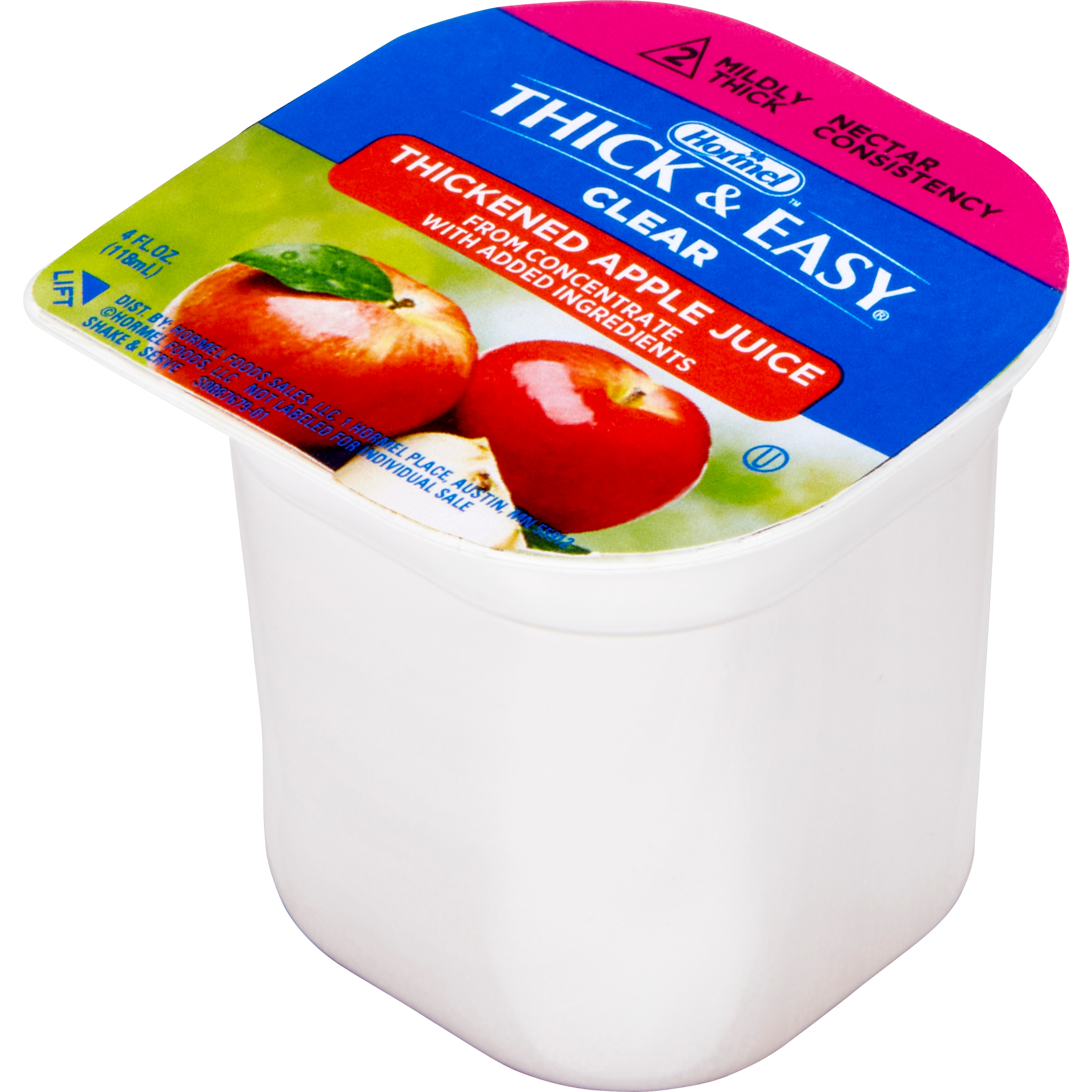 Thick & Easy Clear Thickened Beverage, Nectar Consistency, 2 Mildly Thick, Apple Juice
