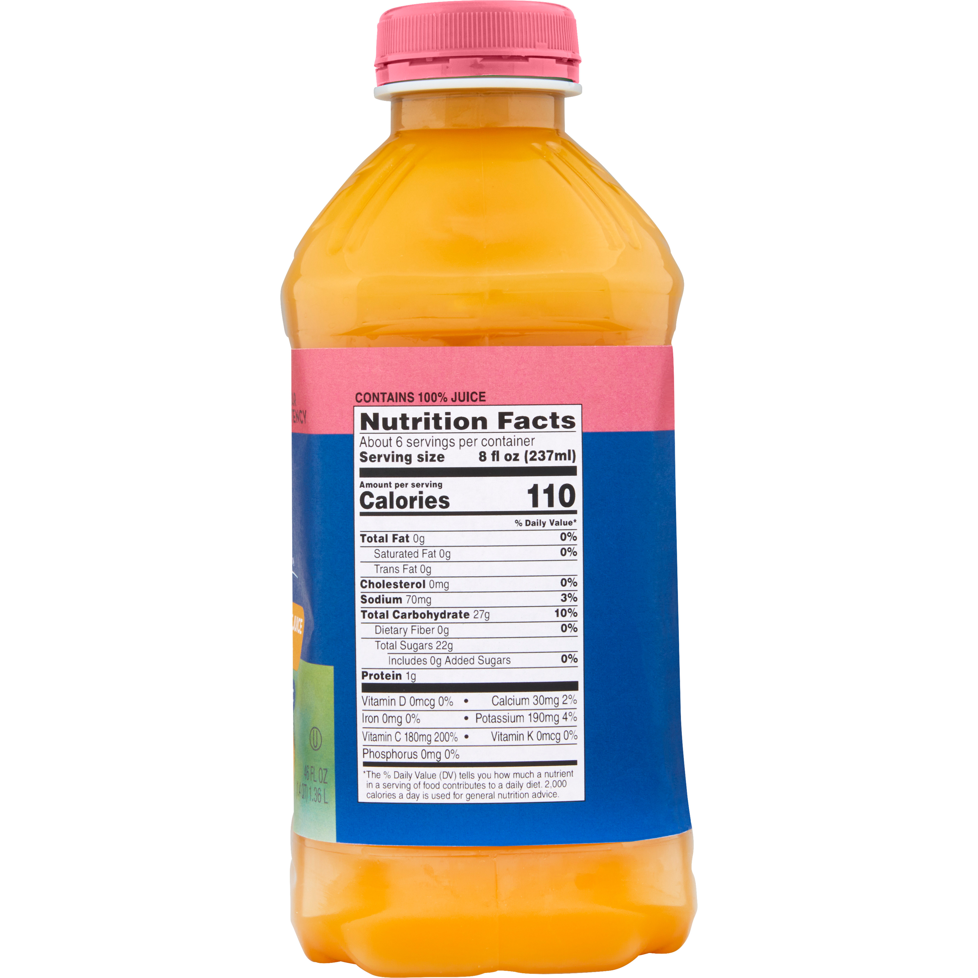 Thick & Easy Ready to Use Thickened Beverage, Orange Juice Flavor, 46 oz., Bottle