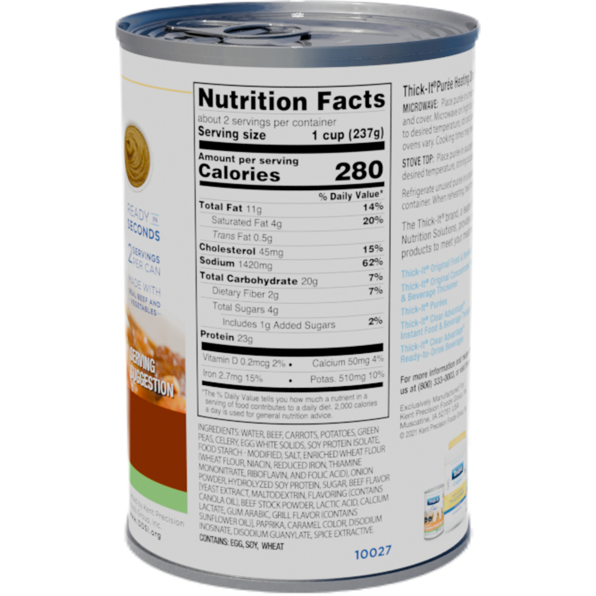 Thick-It Beef Stew Puree, Can
