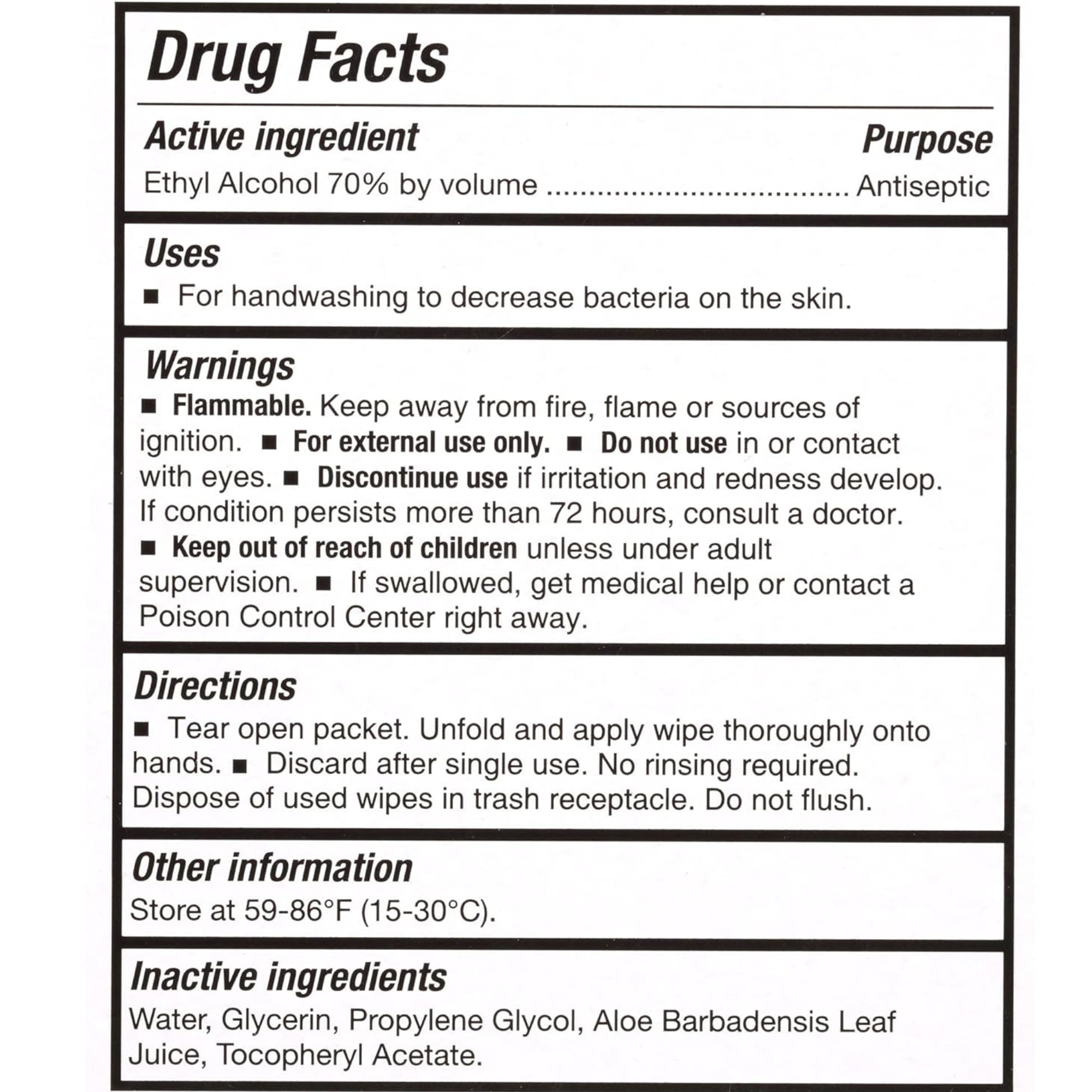 McKesson Hand Sanitizing Wipe Alcohol Wipe, Individual Packet, 16-3500, Case of 1000