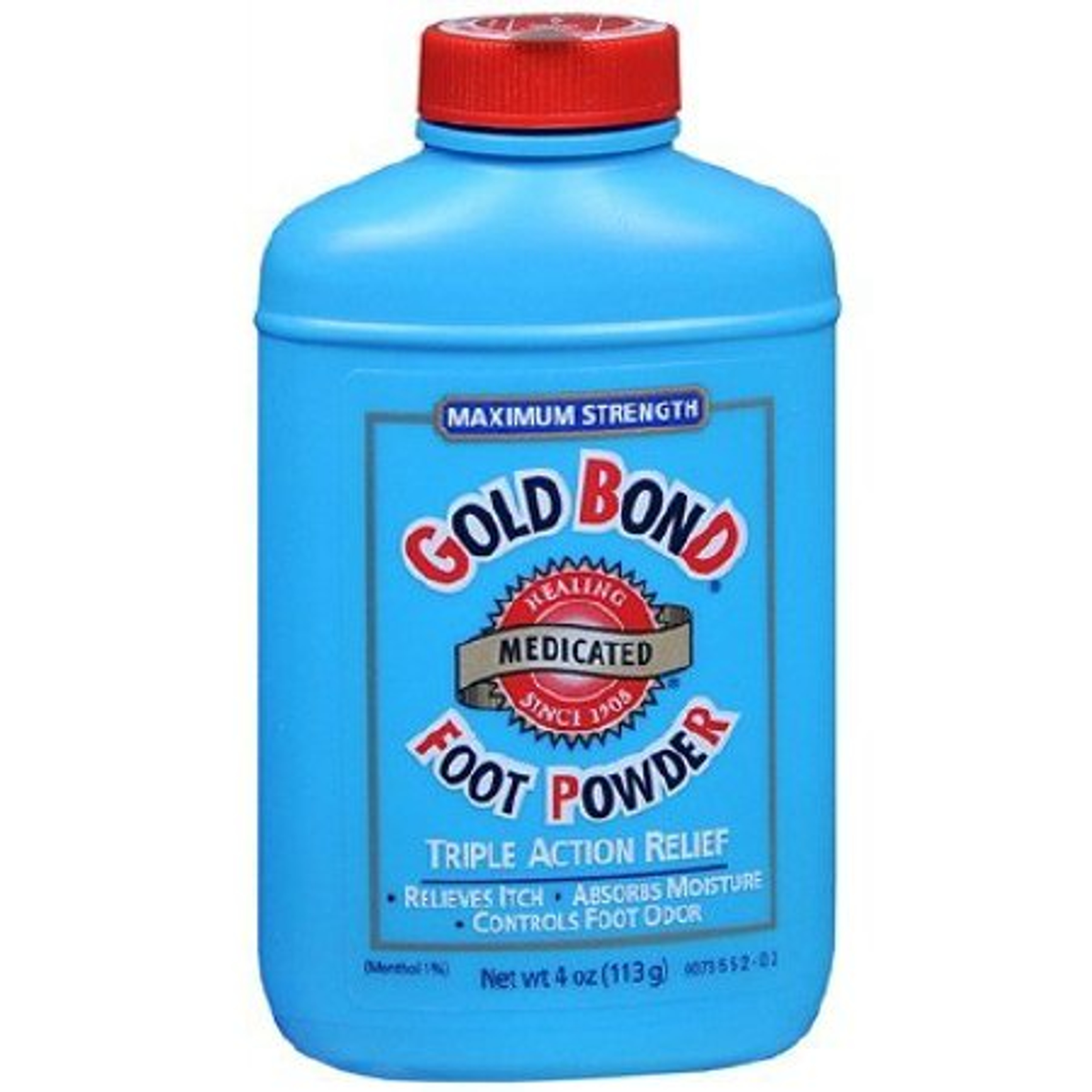 Gold Bond Foot Powder, 4 oz. Menthol Scent Shaker Bottle, 41167001704, 1 Bottle