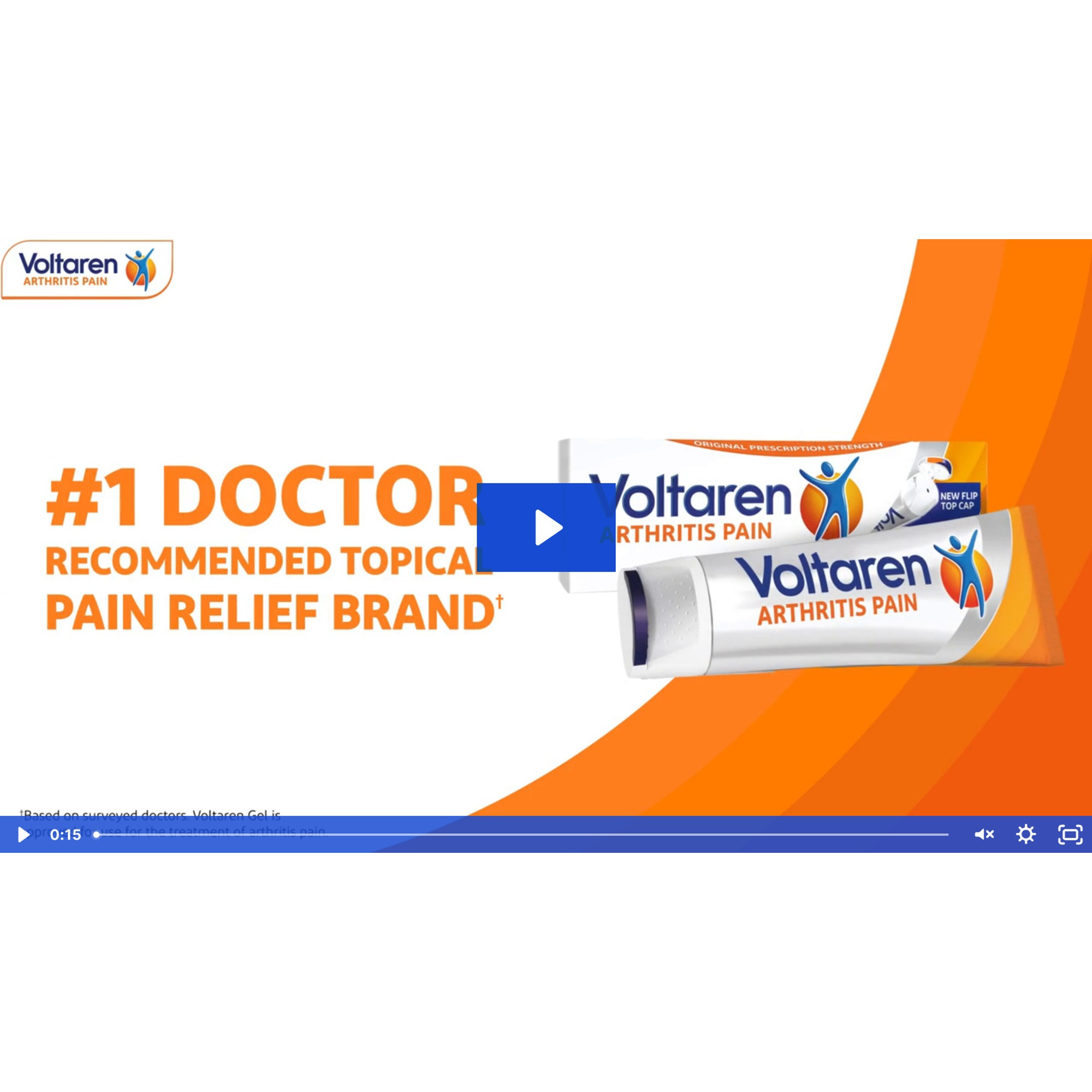 Voltaren Topical Arthritis Pain Relief Gel with Diclofenac