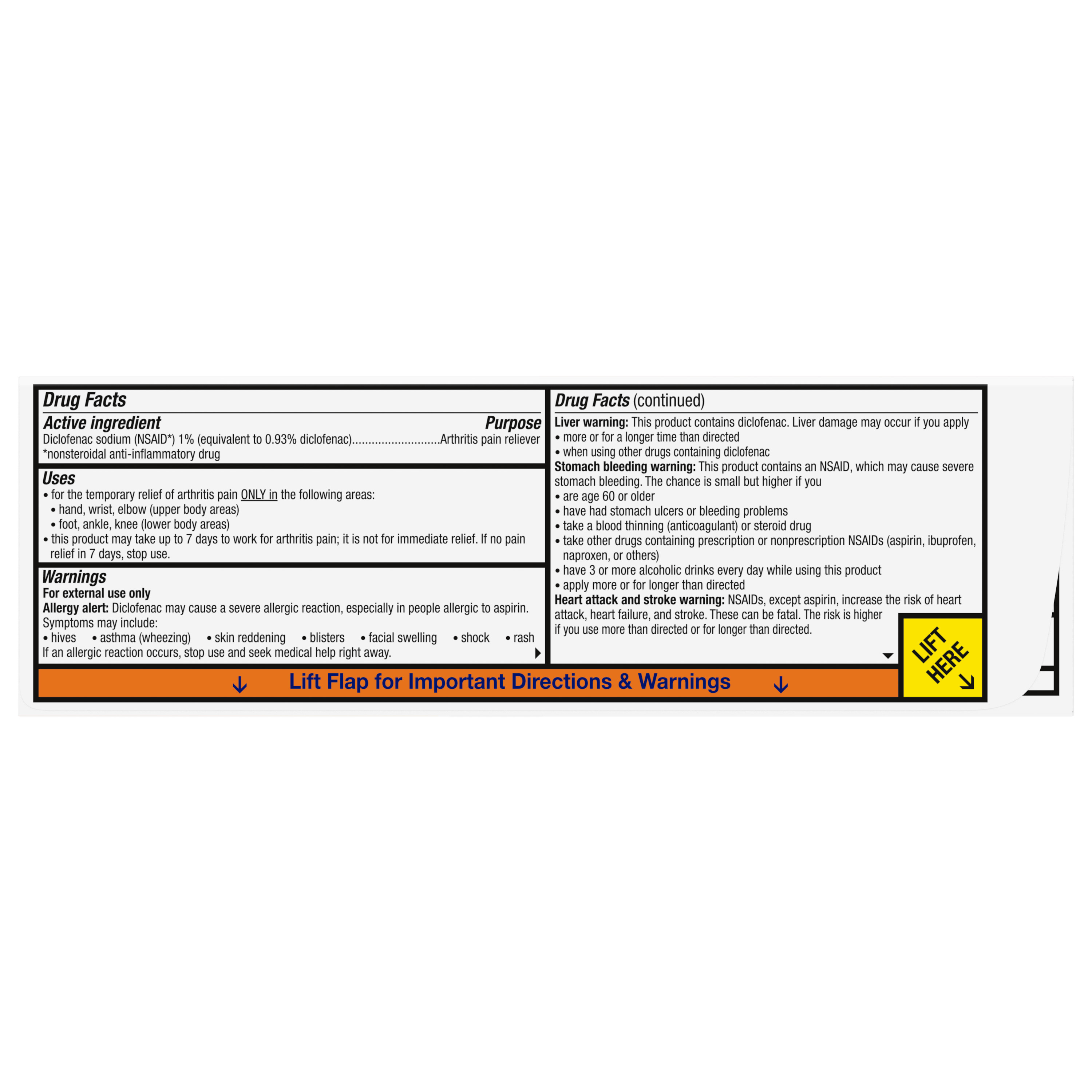 Voltaren Topical Arthritis Pain Relief Gel with Diclofenac