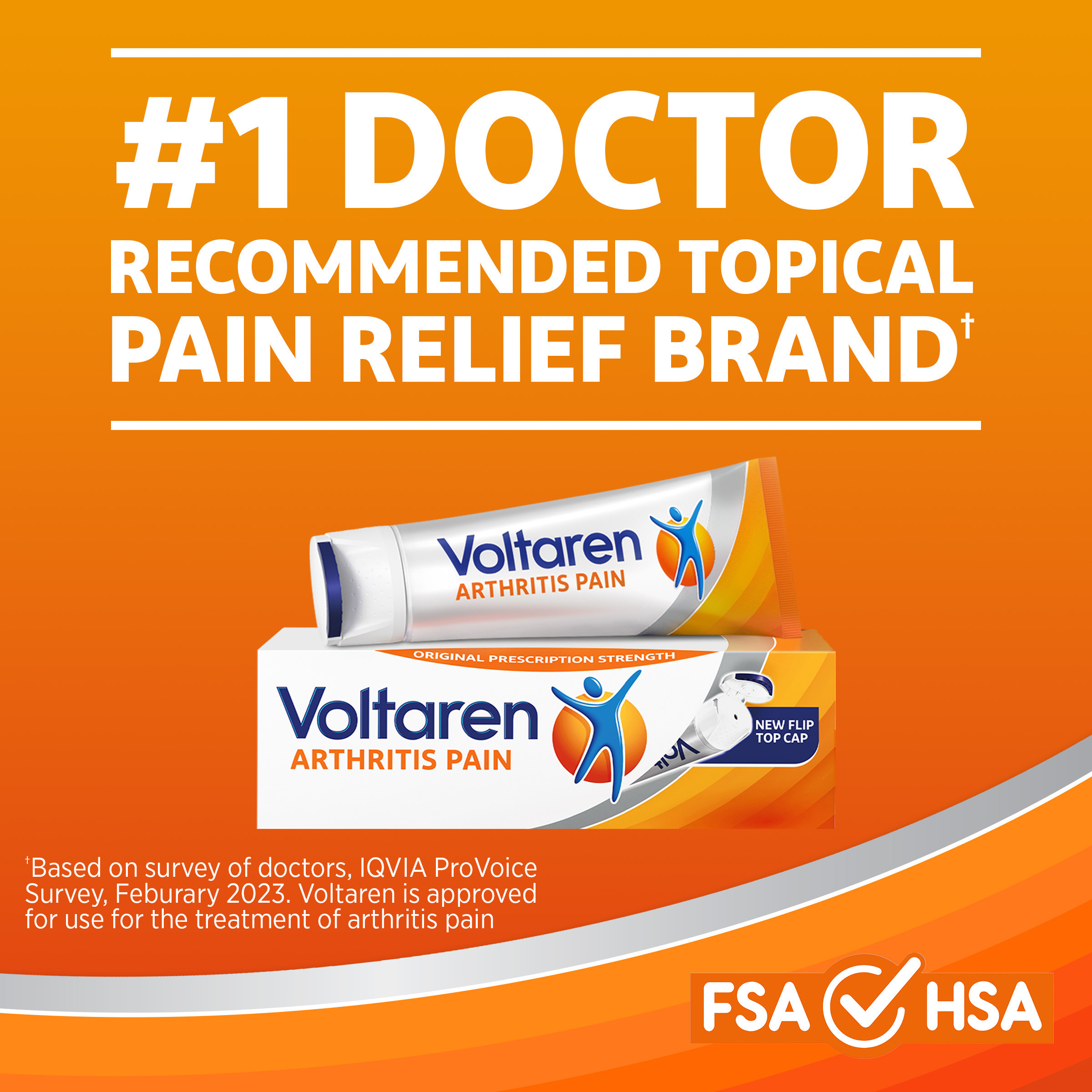 Voltaren Topical Arthritis Pain Relief Gel with Diclofenac