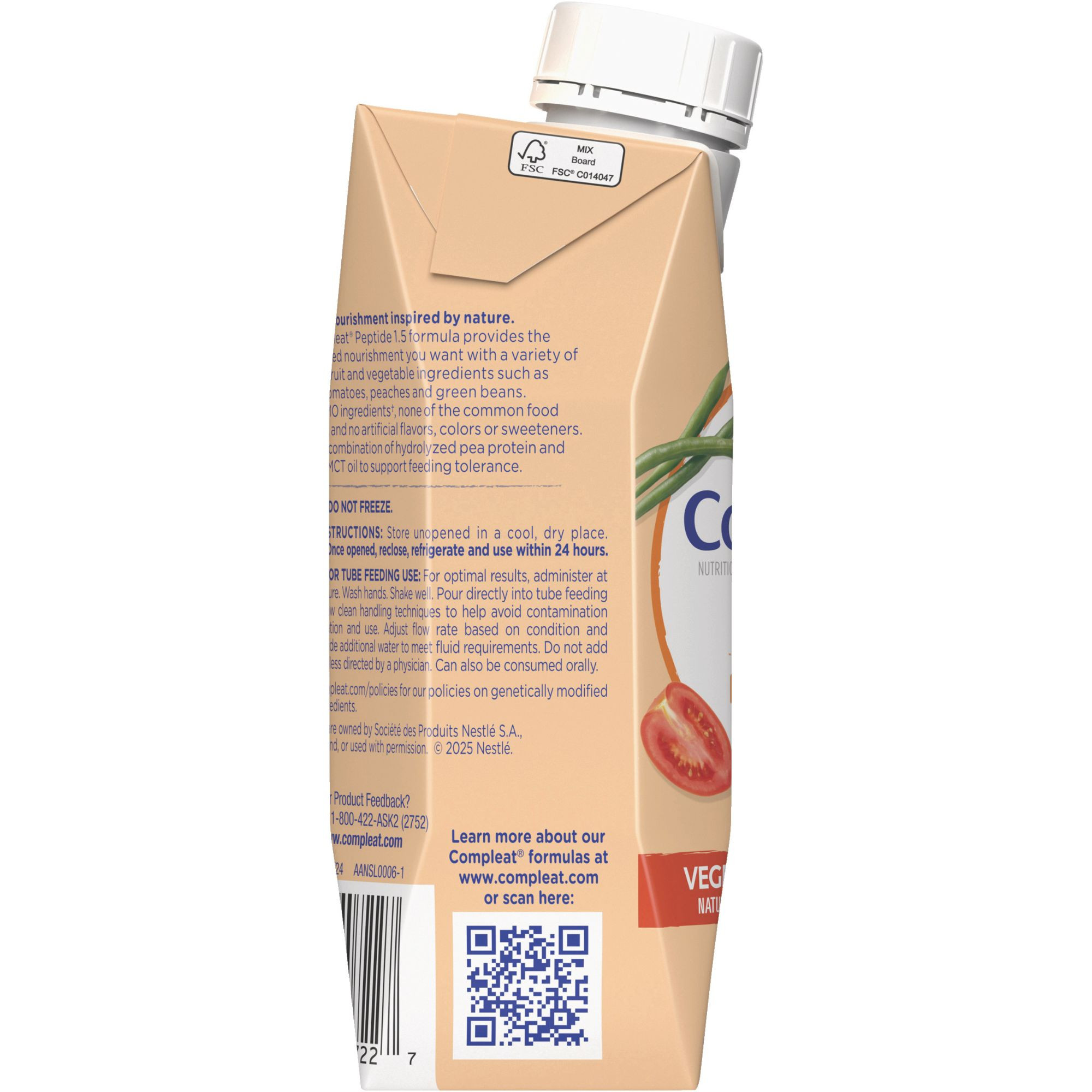 Compleat Peptide 1.5 Nutritionally Complete Tube Feeding Formula