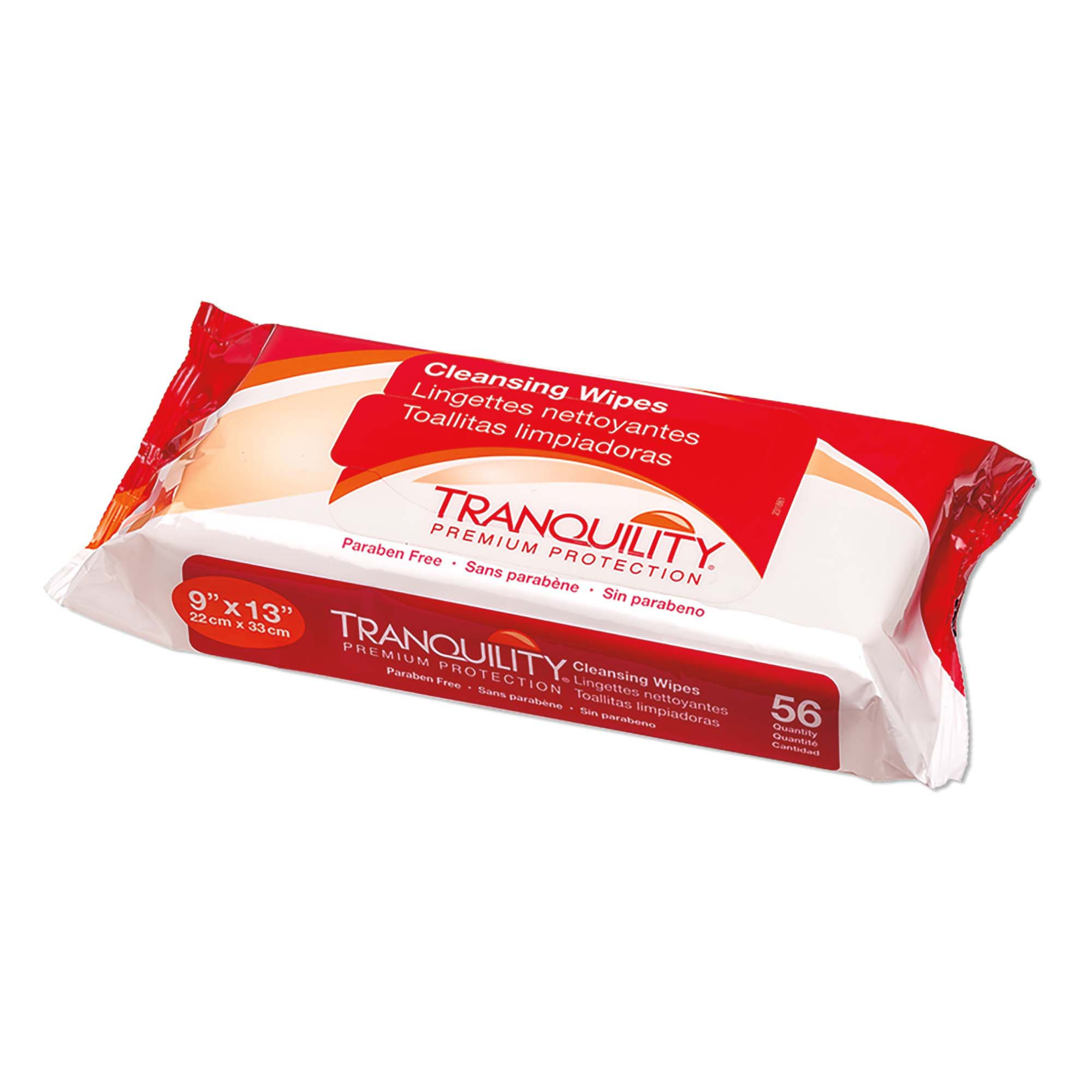 Tranquility Personal Wipe with Aloe, Unscented, 3121, Bag of 56 Wipes