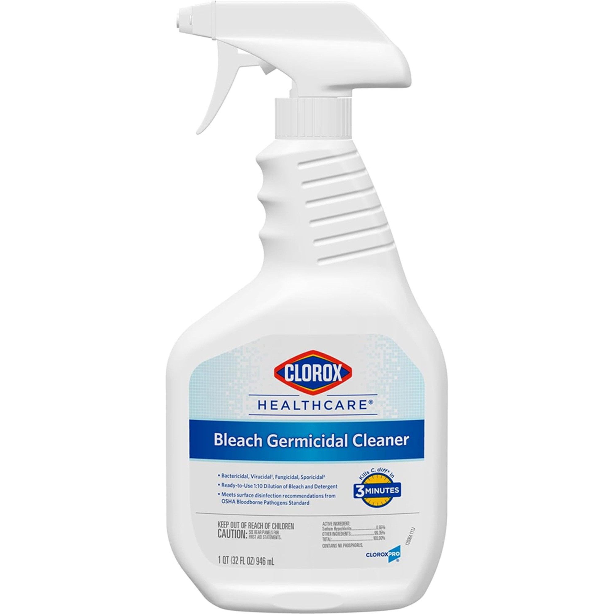 Clorox Healthcare Bleach Germicidal Surface Disinfectant Cleaner