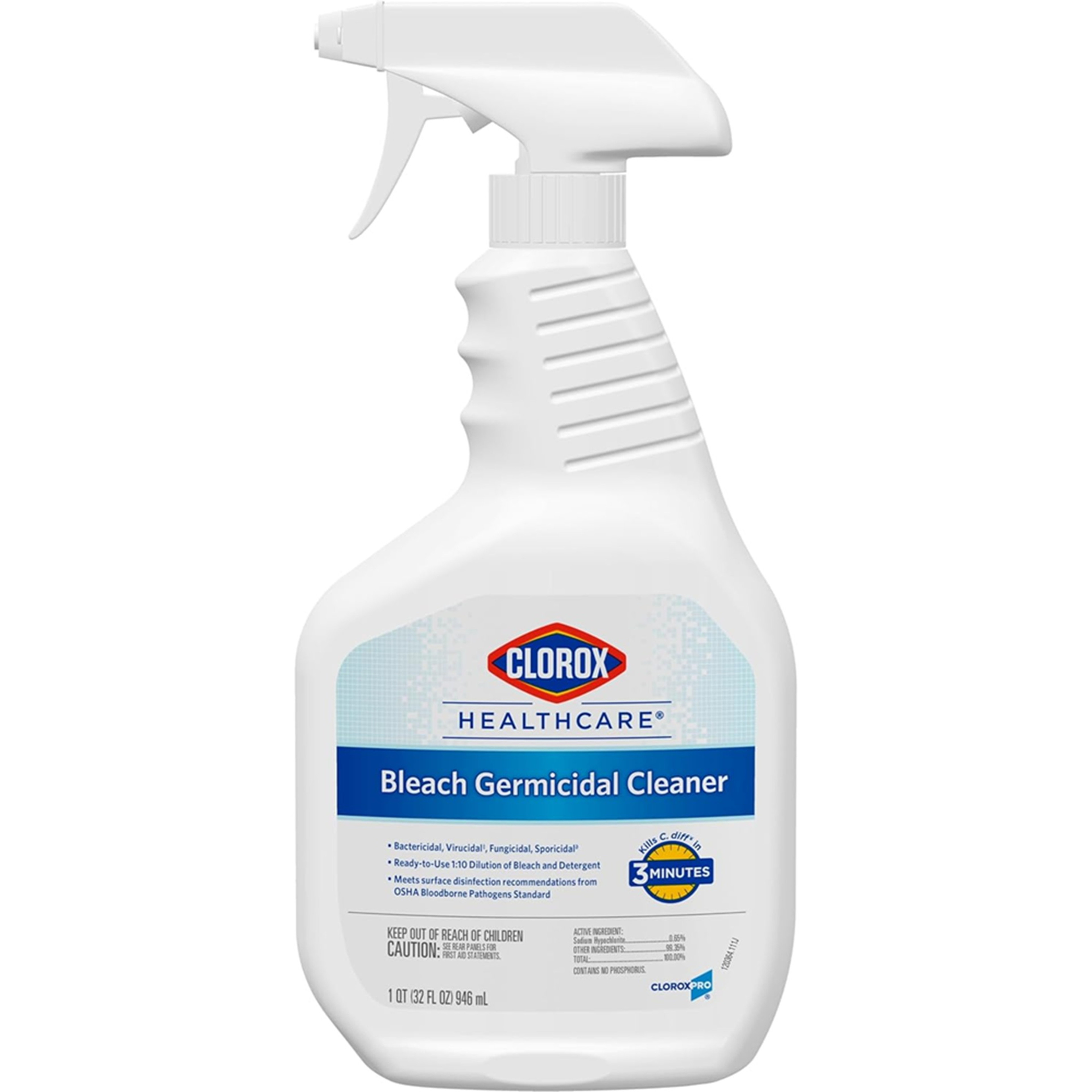 Clorox Healthcare Bleach Germicidal Surface Disinfectant Cleaner