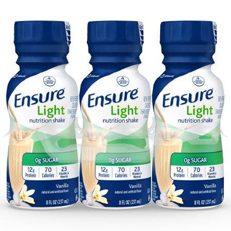Ensure Oral Supplement, Light Vanilla, 64123, Case of 24 Bottles