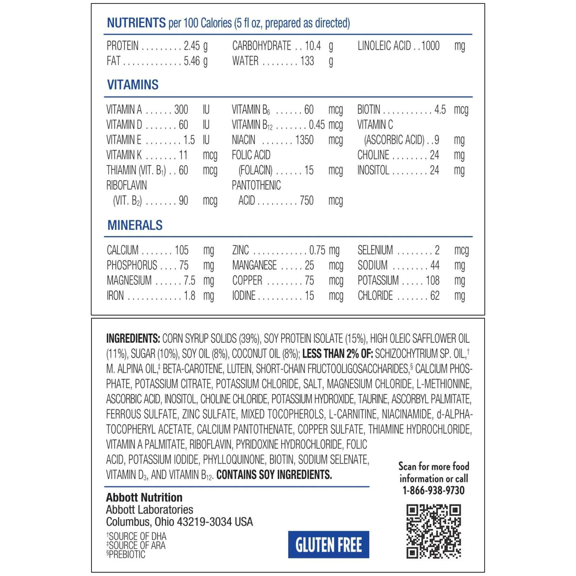 Similac Soy Isomil For Fussiness and Gas Infant Formula Powder, 12.4 oz., Can