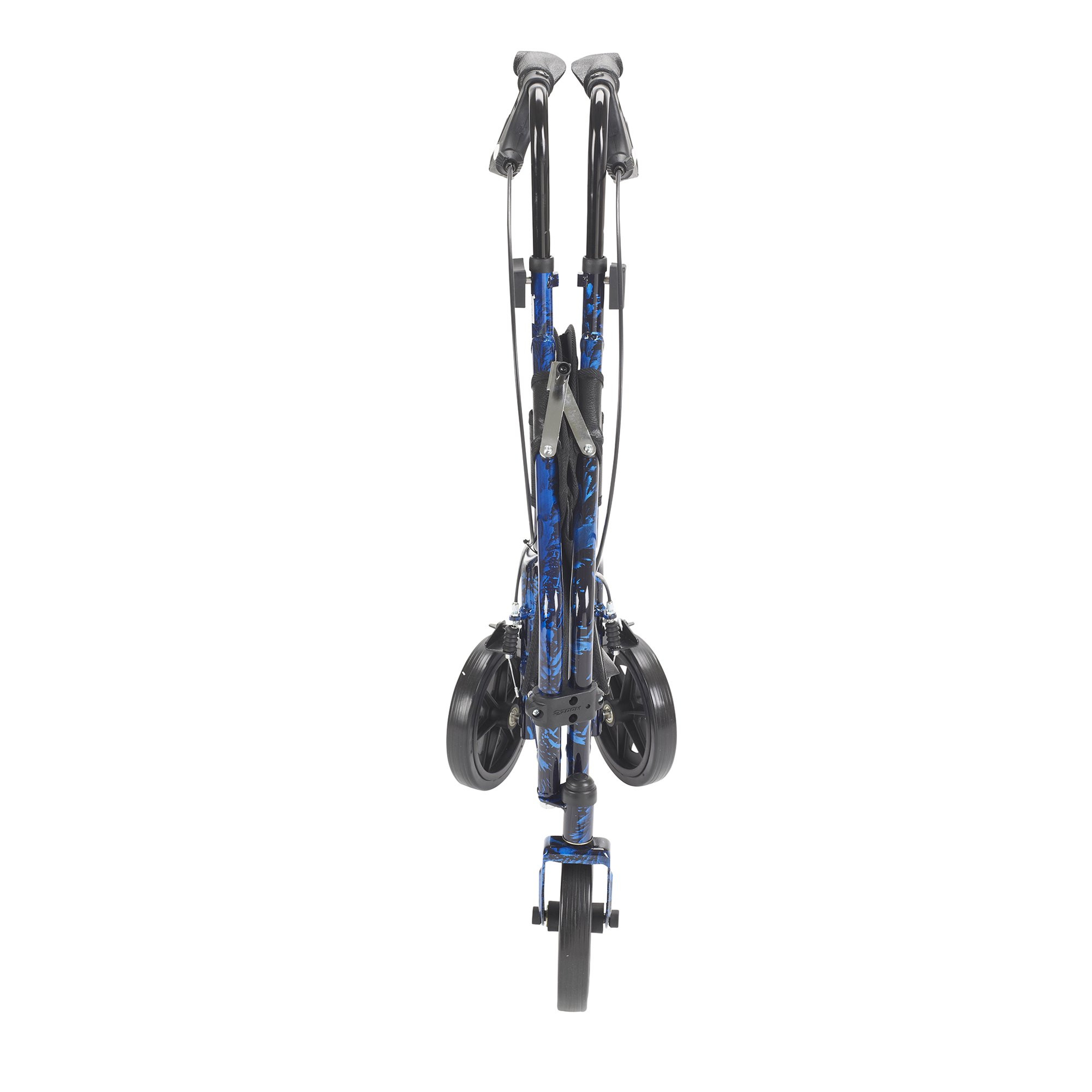 drive Deluxe Folding 3 Wheel Rollator, Blue, Aluminum Frame, 10289BL, 1 Rollator