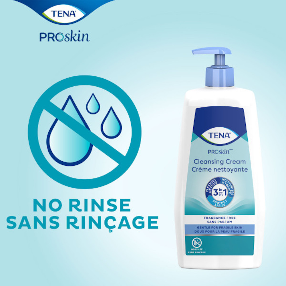 TENA ProSkin Unscented Rinse-Free Cleansing Cream