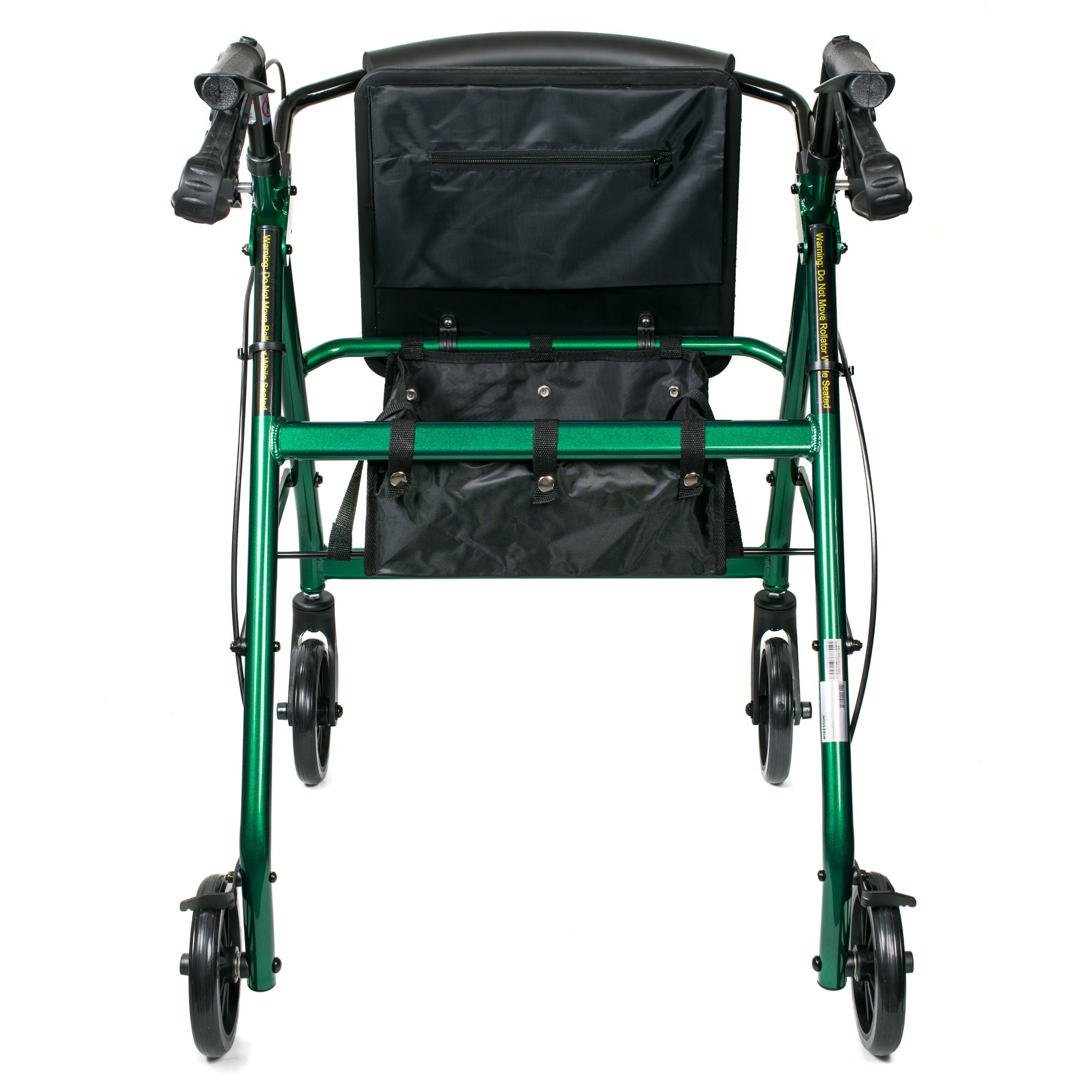 McKesson Folding 4 Wheel Rollator, Green, Aluminum Frame, 146-R726GR, 1 Rollator