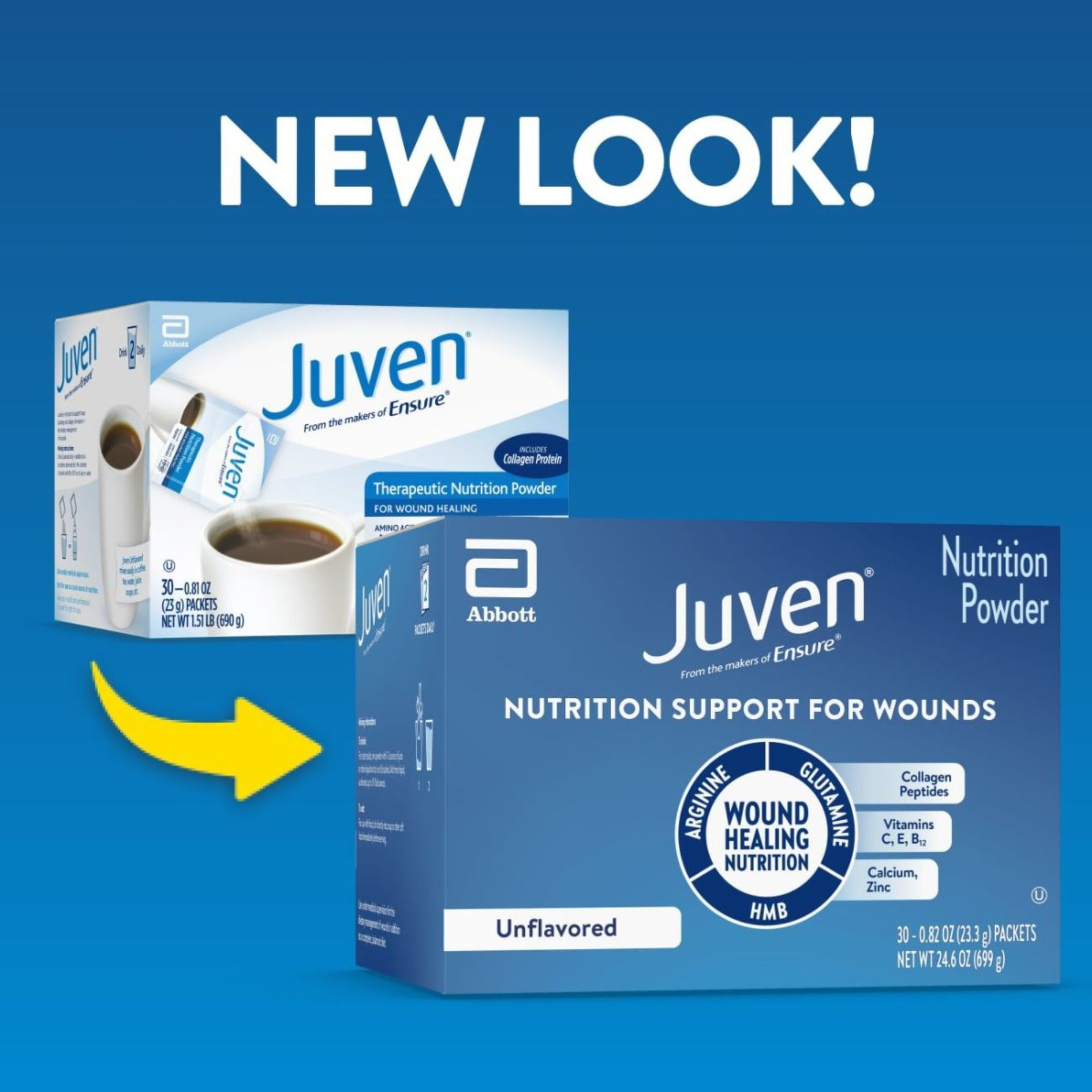 Juven Therapeutic Nutrition Powder for Wound Healing, Unflavored