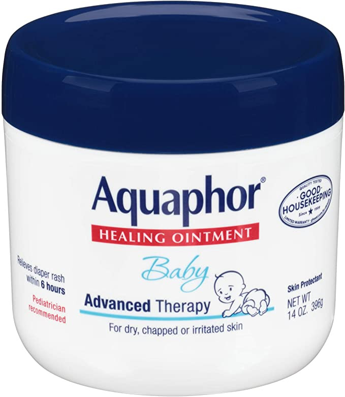 Aquaphor Advanced Therapy Hand and Body Moisturizer, Jar, Unscented, 14 oz.