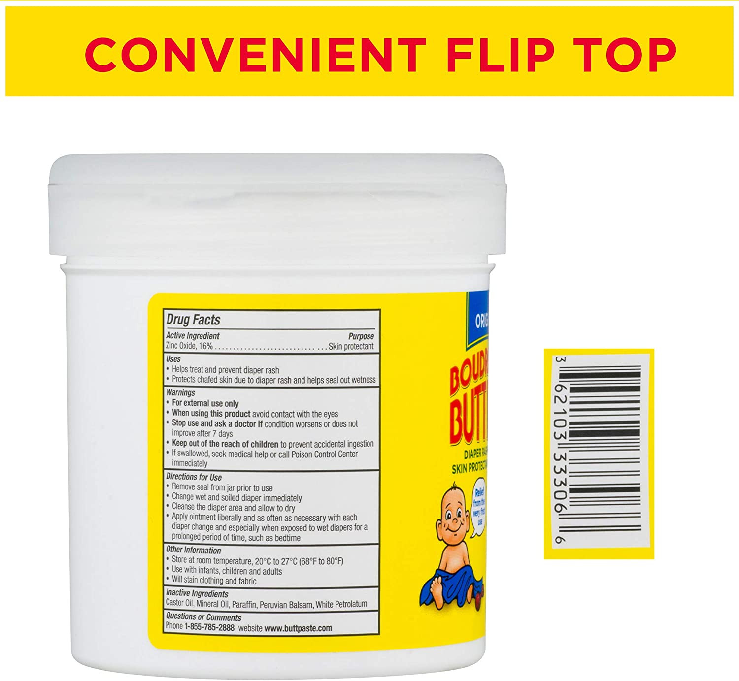 Boudreaux's Butt Paste Diaper Rash Treatment, Tube, Scented, Multiple Options