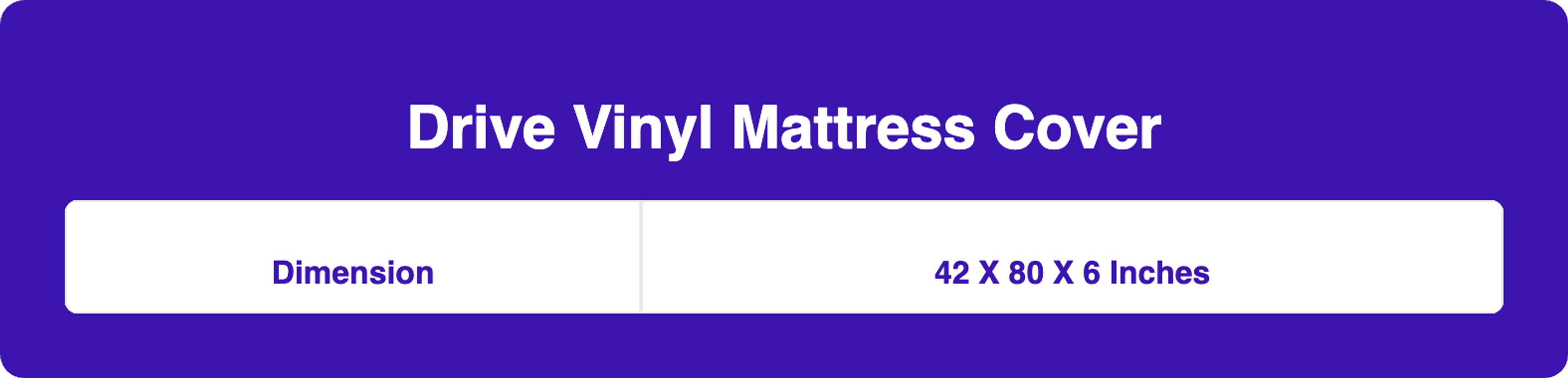 Drive Vinyl Mattress Cover 