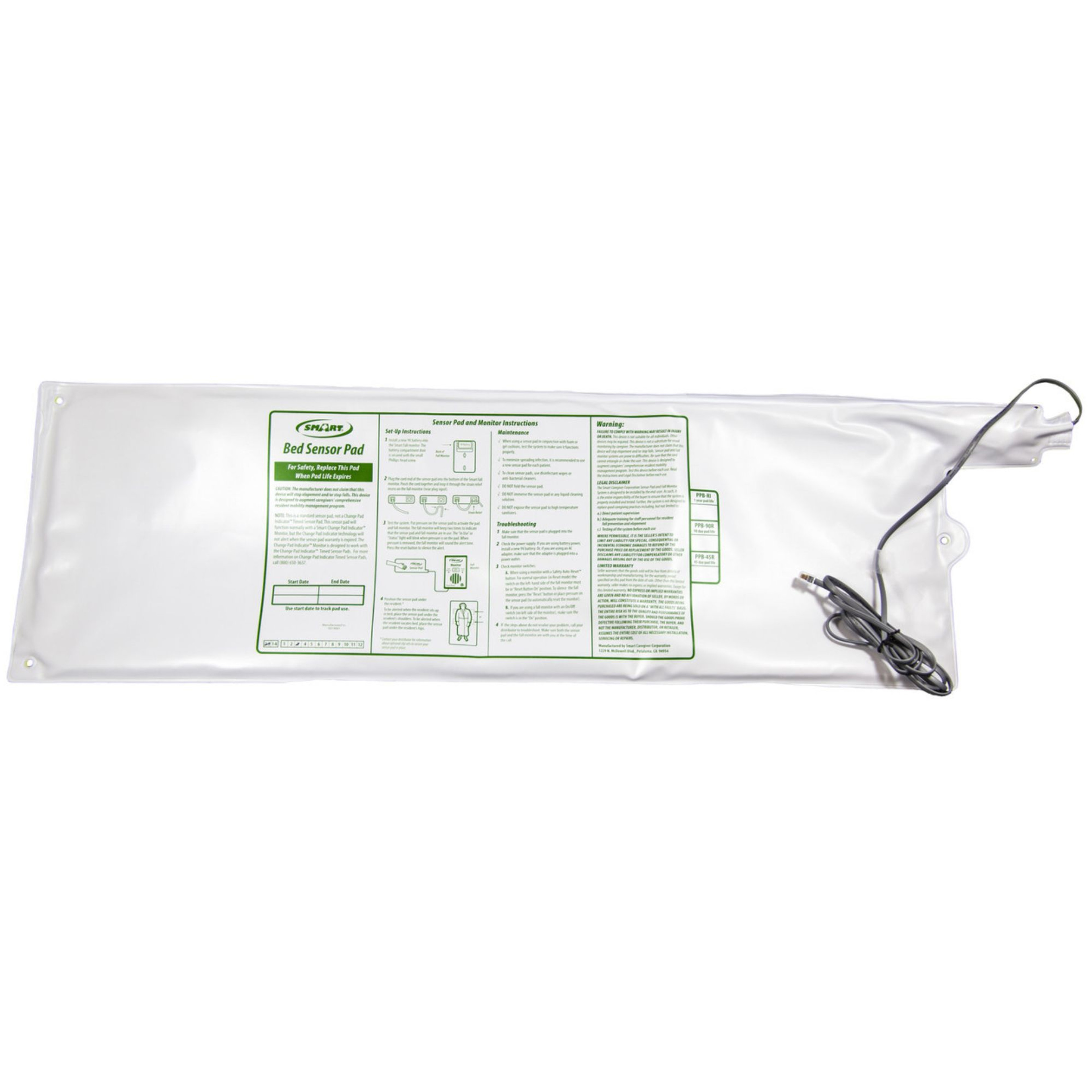 Smart Caregiver Bed Pressure Pad, TB-WI, 20 X 30" - 1 Pad