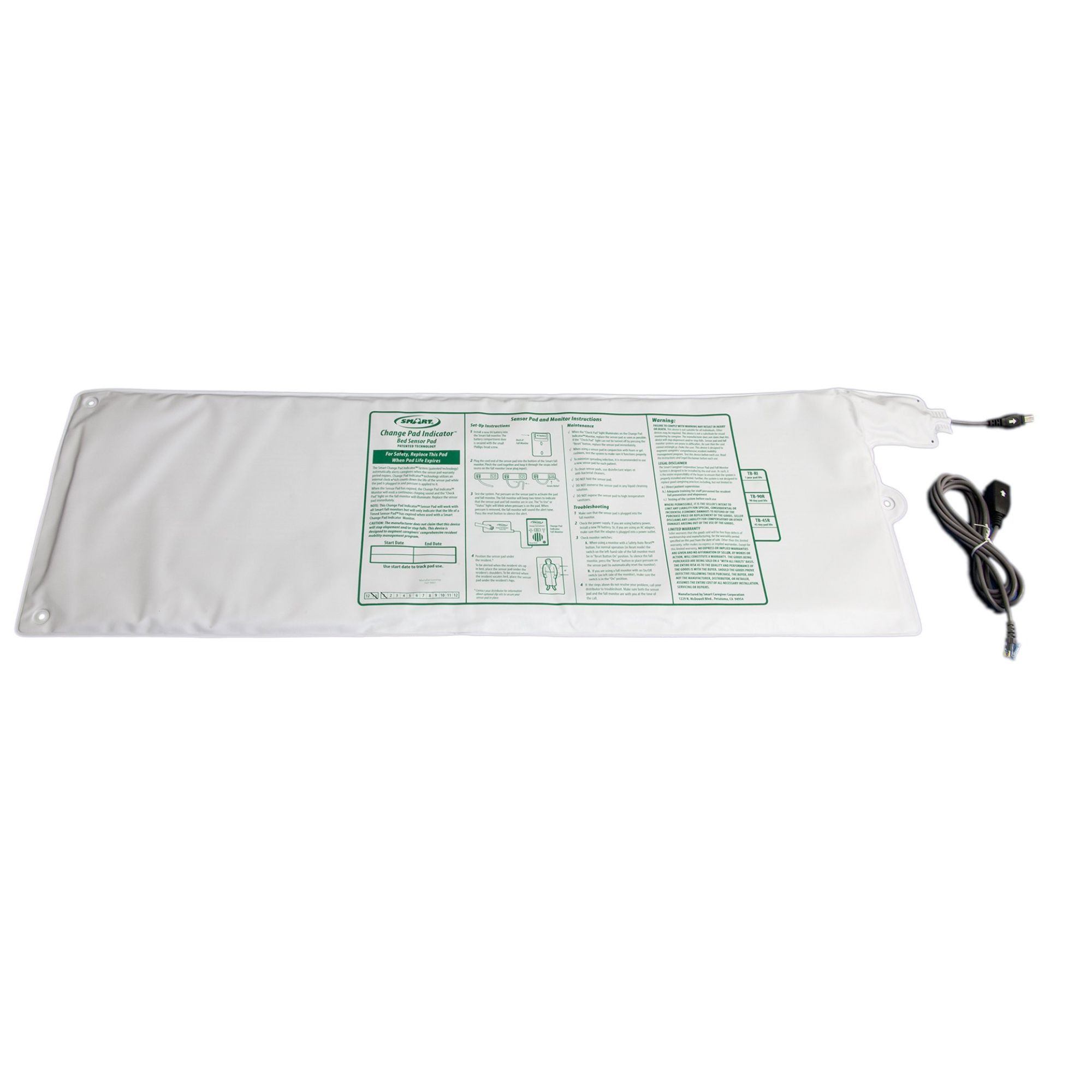 Smart Caregiver Bed Pressure Pad, TB-WI, 20 X 30" - 1 Pad