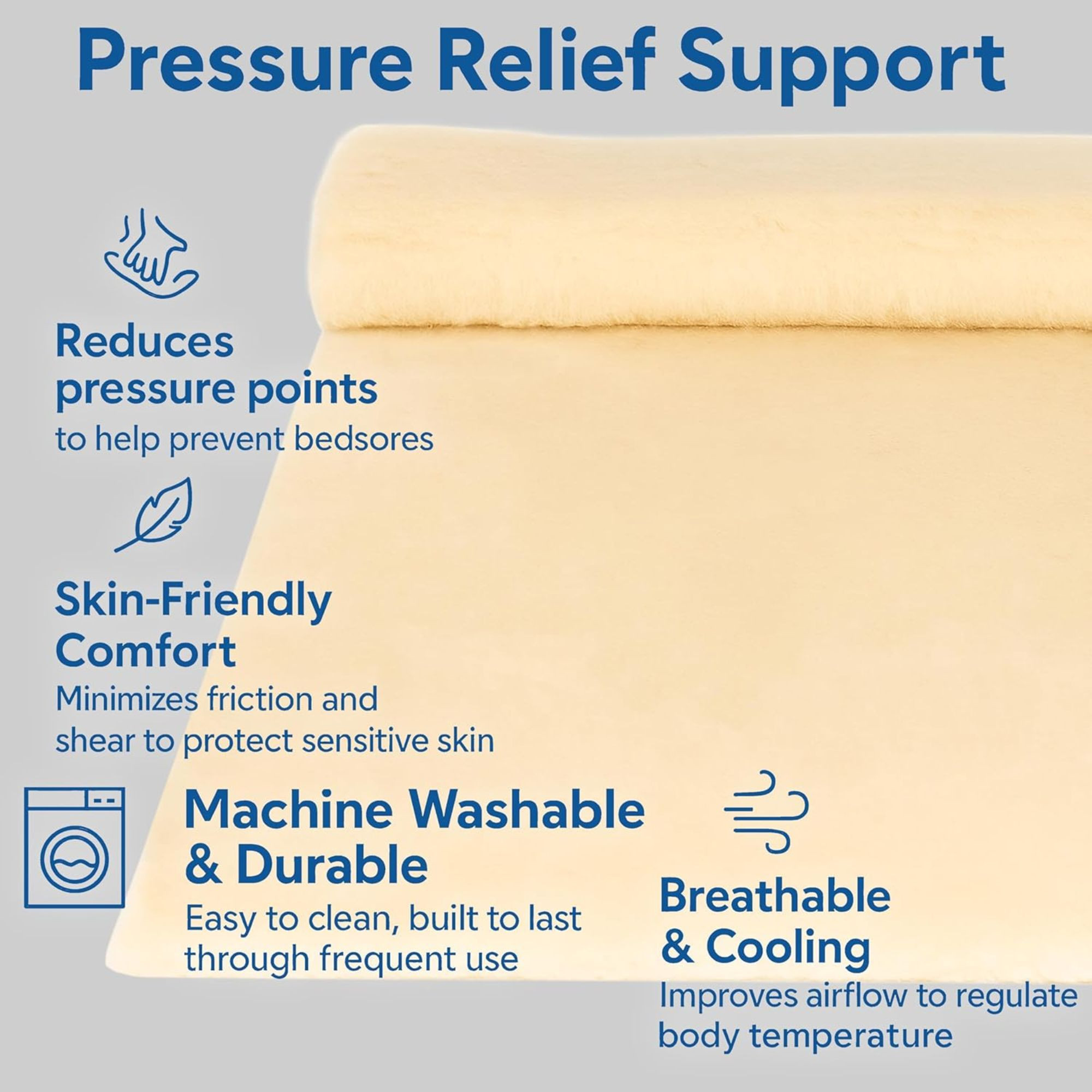 SkiL-Care Decubitus Bed Pad, Natural, 501050